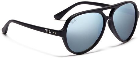 Ray-ban Matte Plastic Aviator Sunglasses in Black for Men