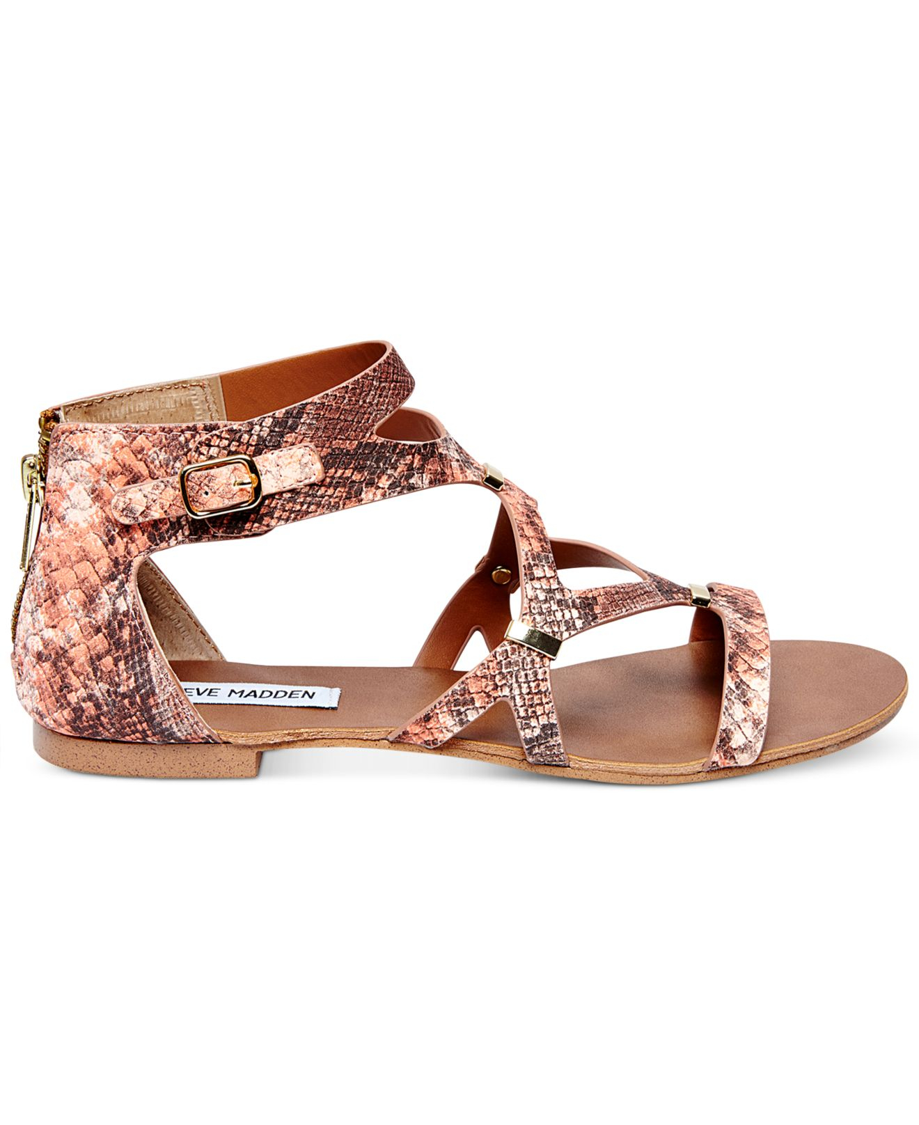 steve madden pink flat sandals
