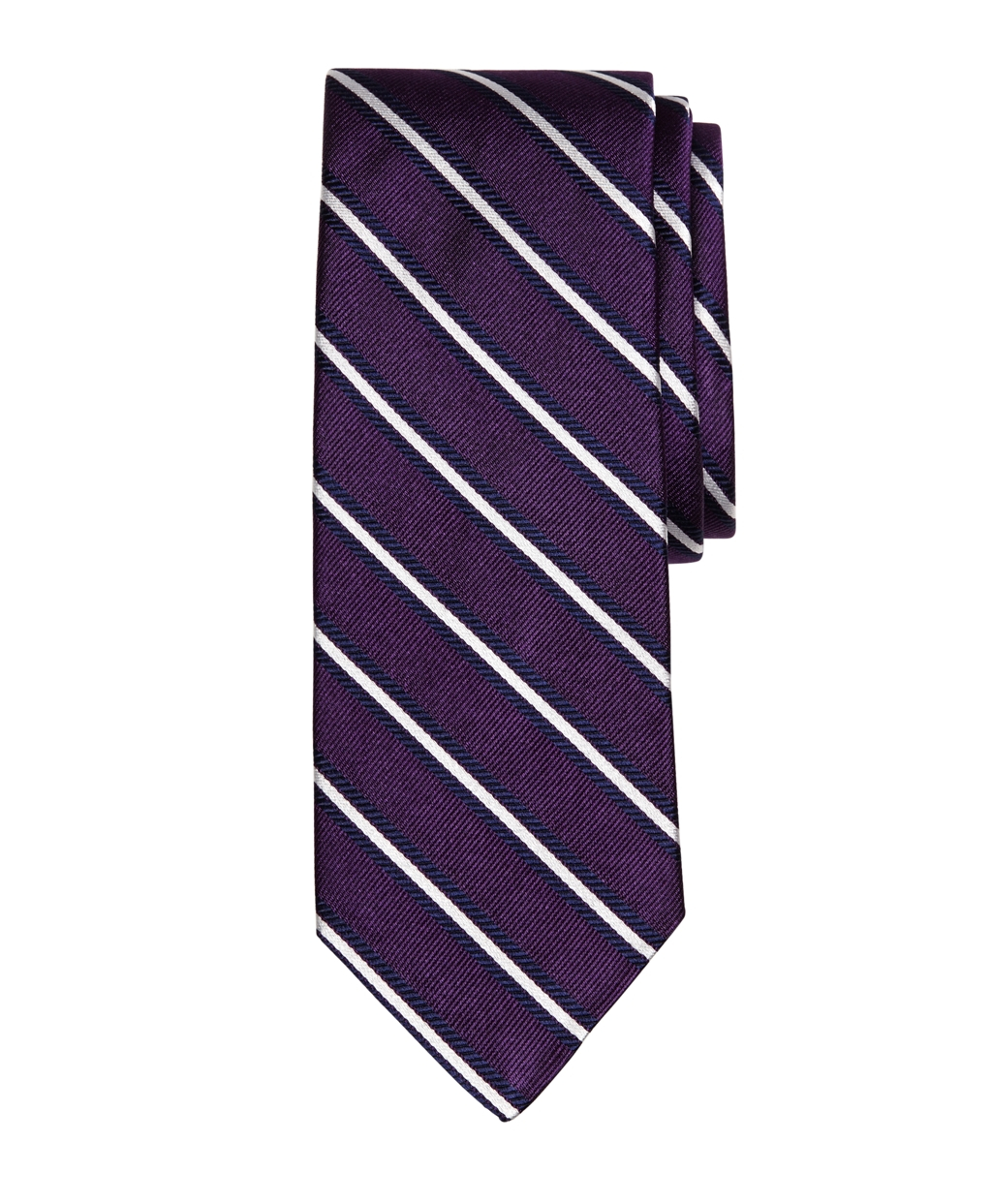 Lyst - Brooks Brothers Framed Rep Stripe Tie in Purple for Men