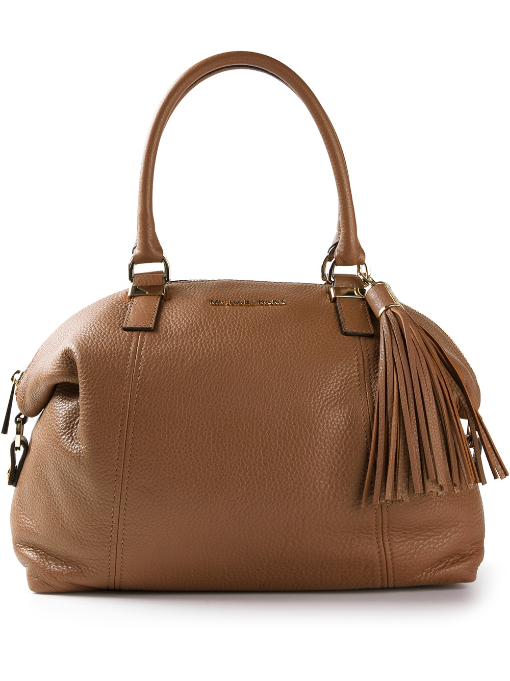 Lyst - Michael Michael Kors Tassel Shoulder Bag in Brown