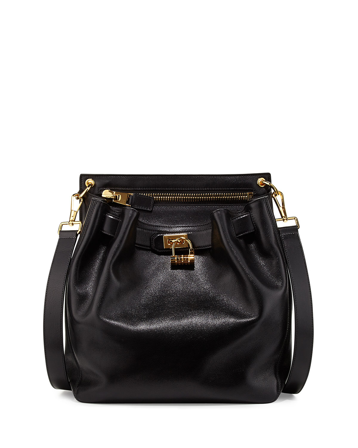 Tom Ford Medium Lockfront Sling Bag Black in Black | Lyst