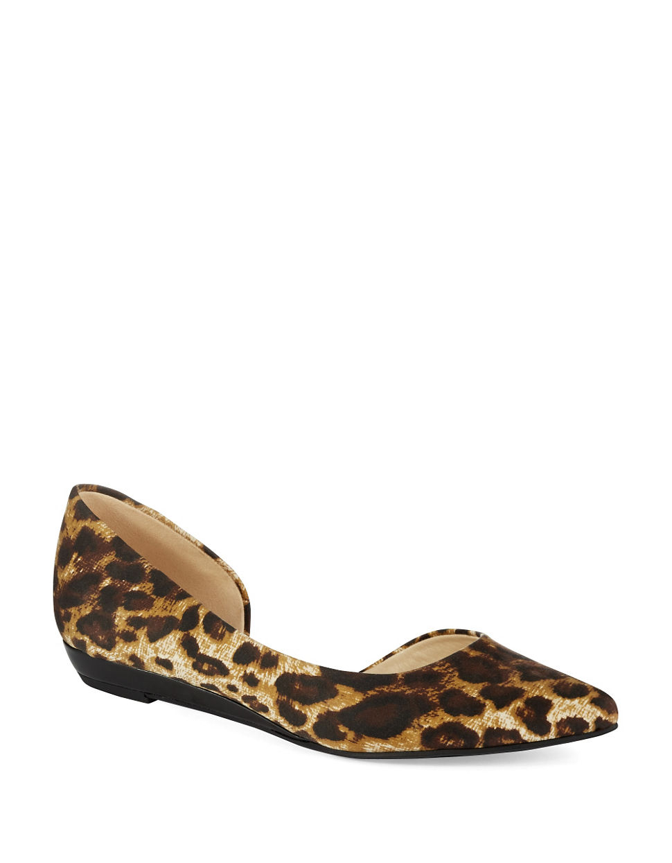 Anne Klein Kezia Pointed Toe Flats in Animal (Leopard Print) | Lyst