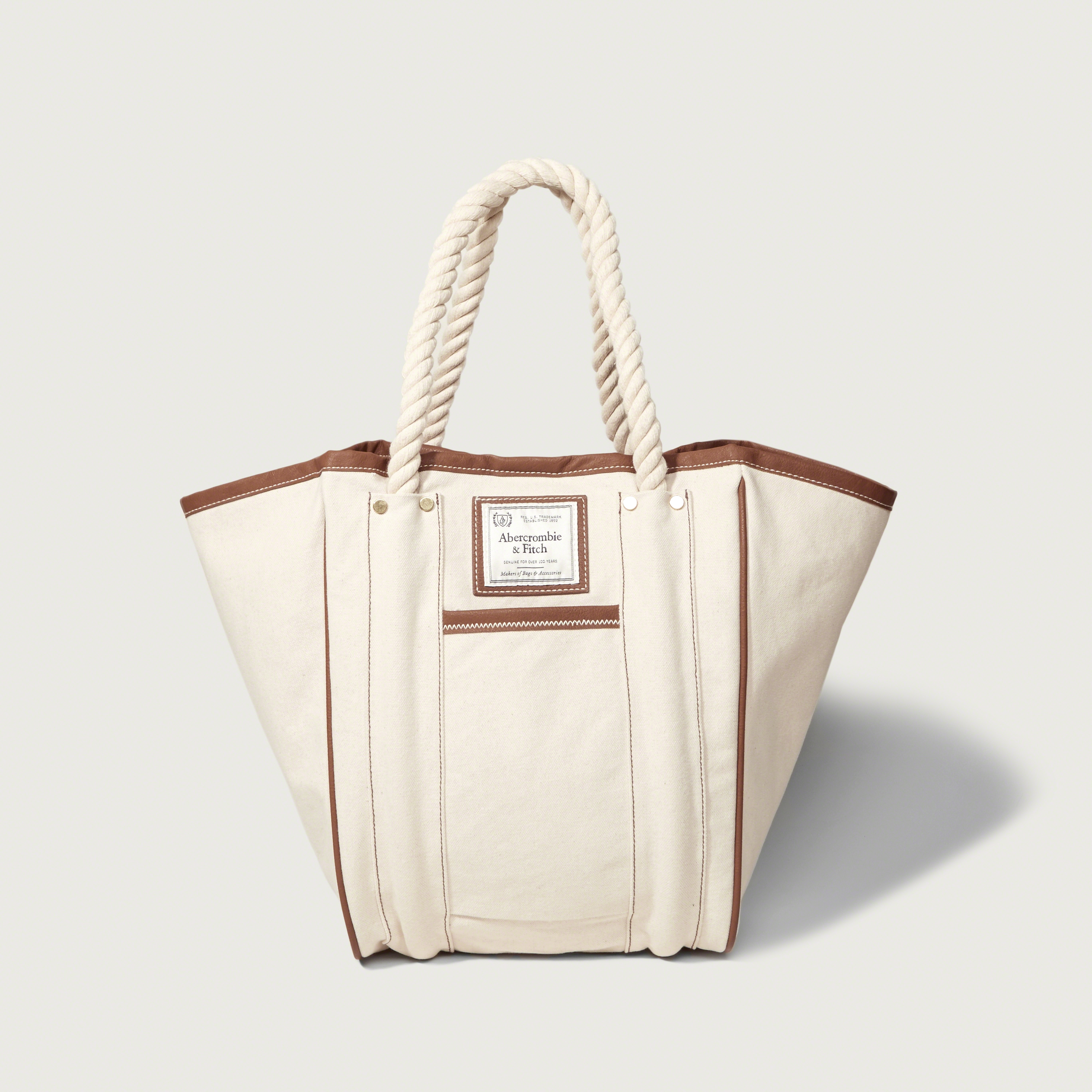 Lyst Abercrombie Fitch Rope Handle Tote In Natural Gallery