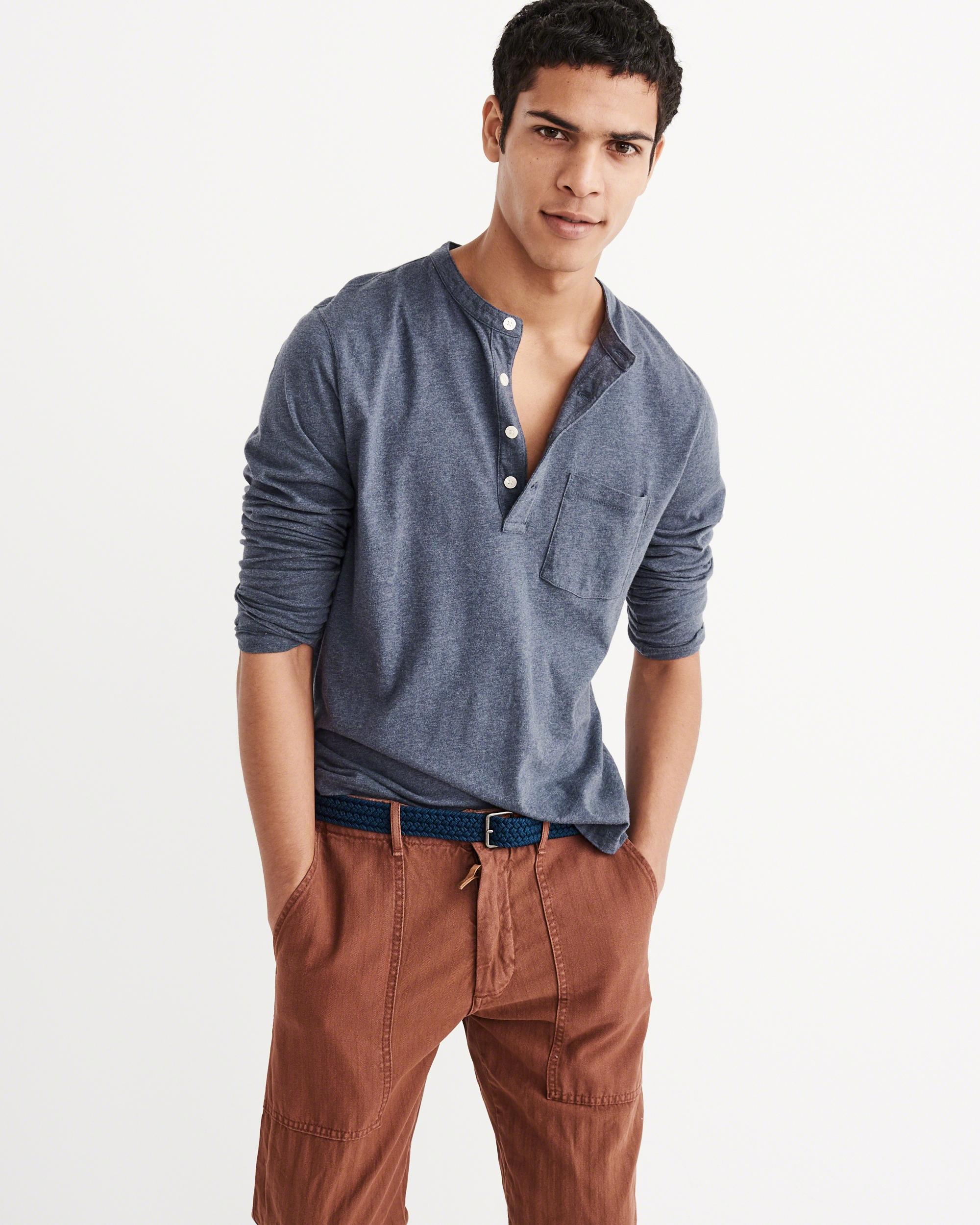 abercrombie henley shirts