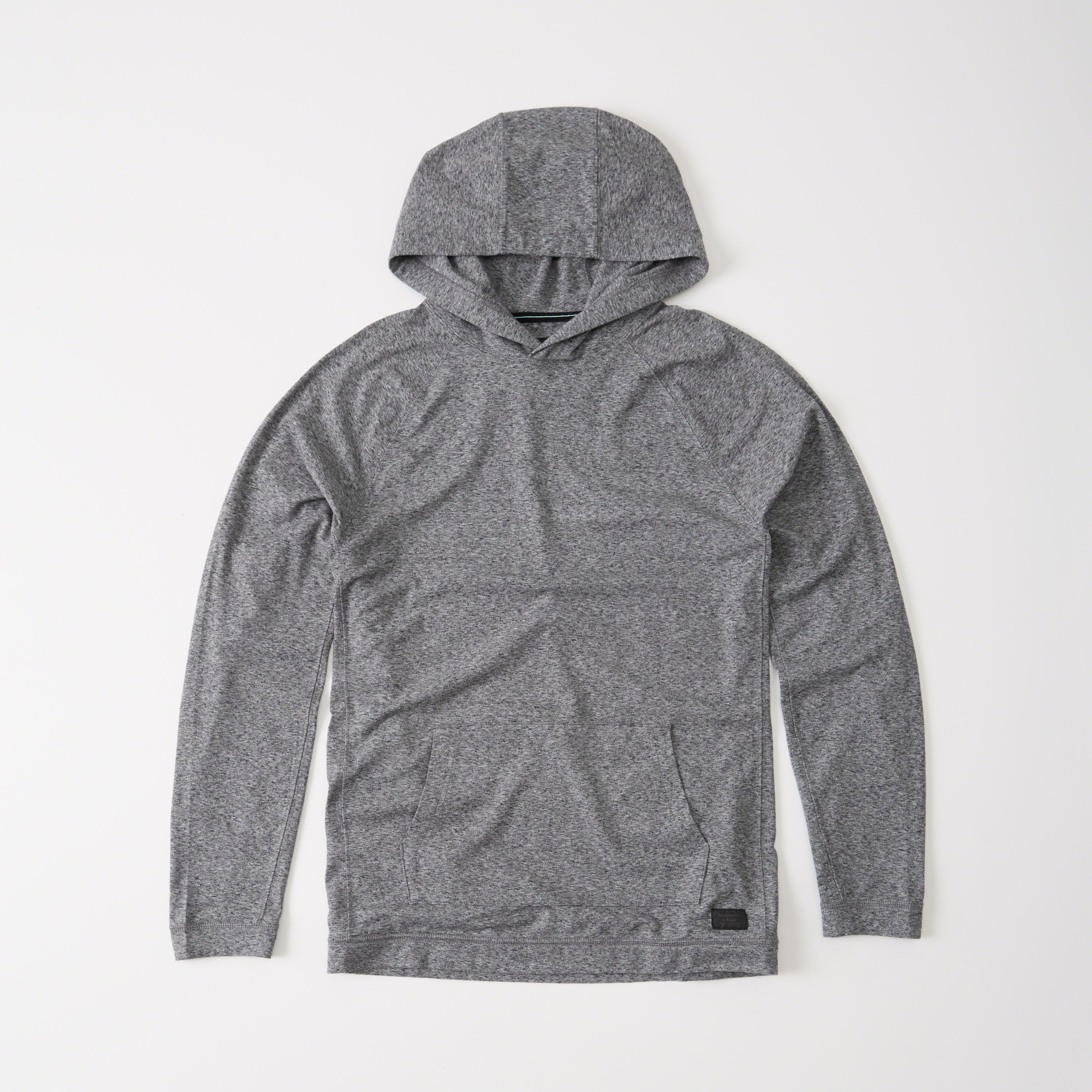 Lyst - Abercrombie & Fitch Lightweight Sport Hoodie in Gray for Men