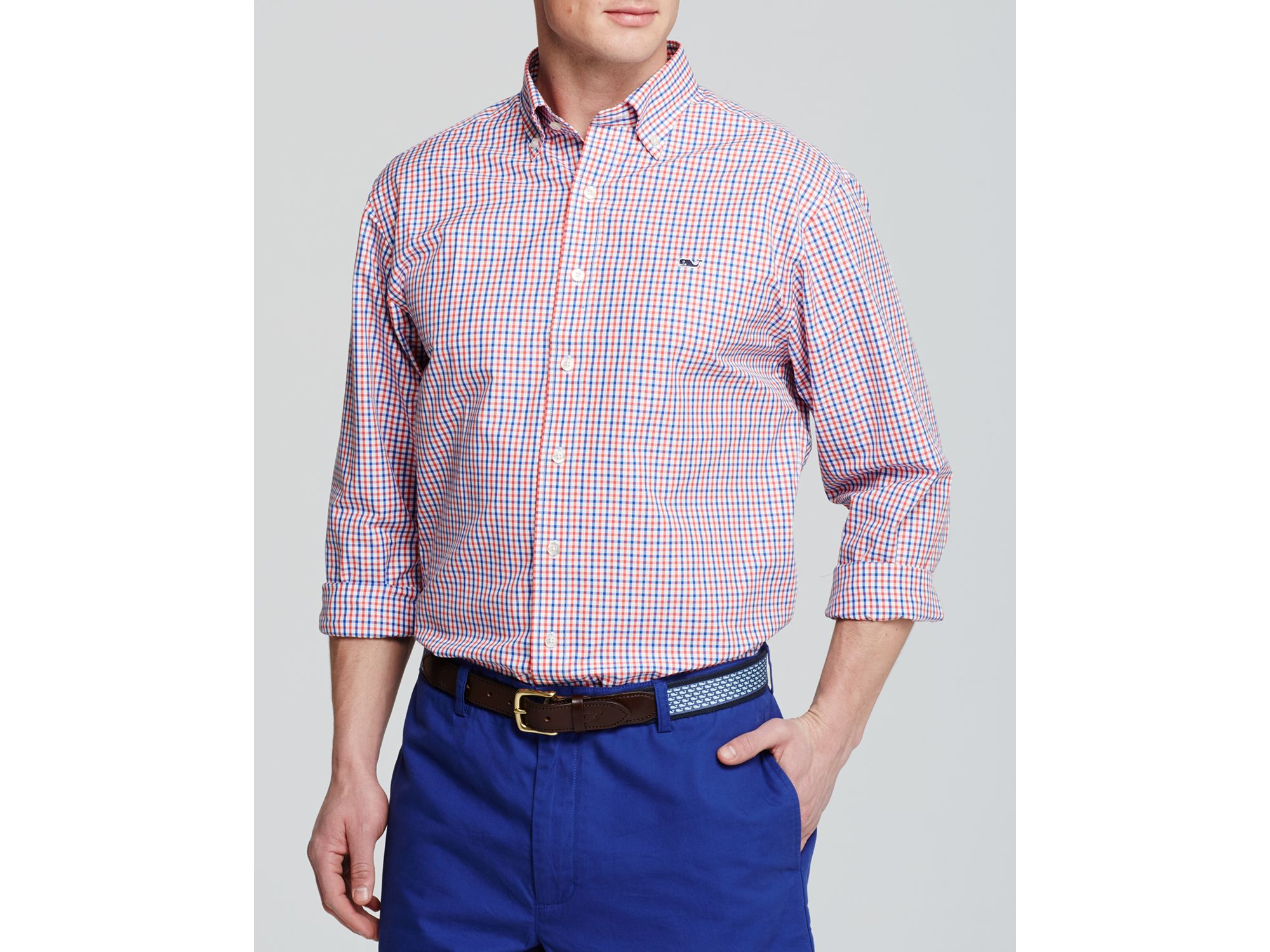 blue vineyard vines shirt