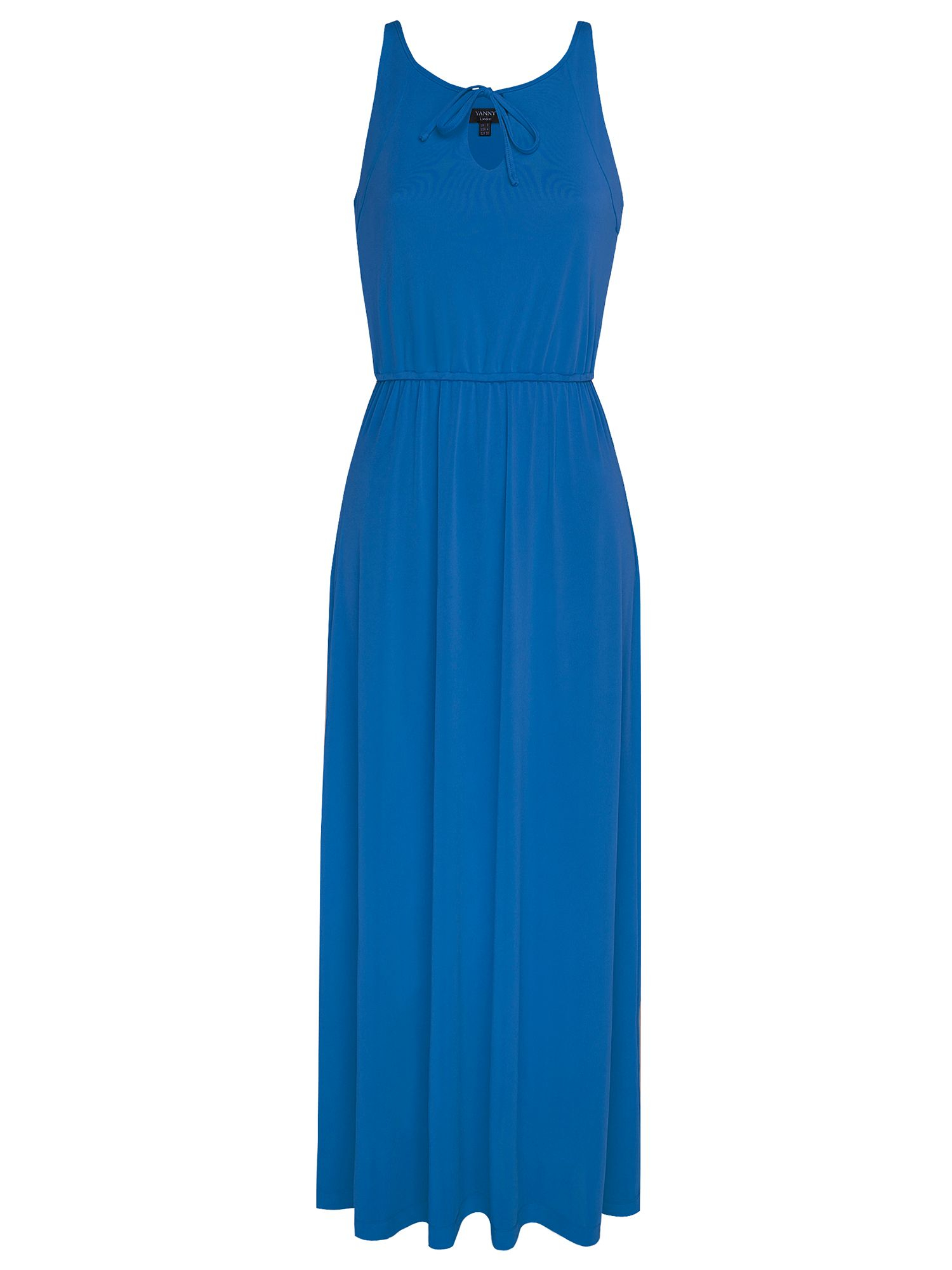 Yanny london Reversible Jersey Maxi Sleeveless Dress in Blue | Lyst