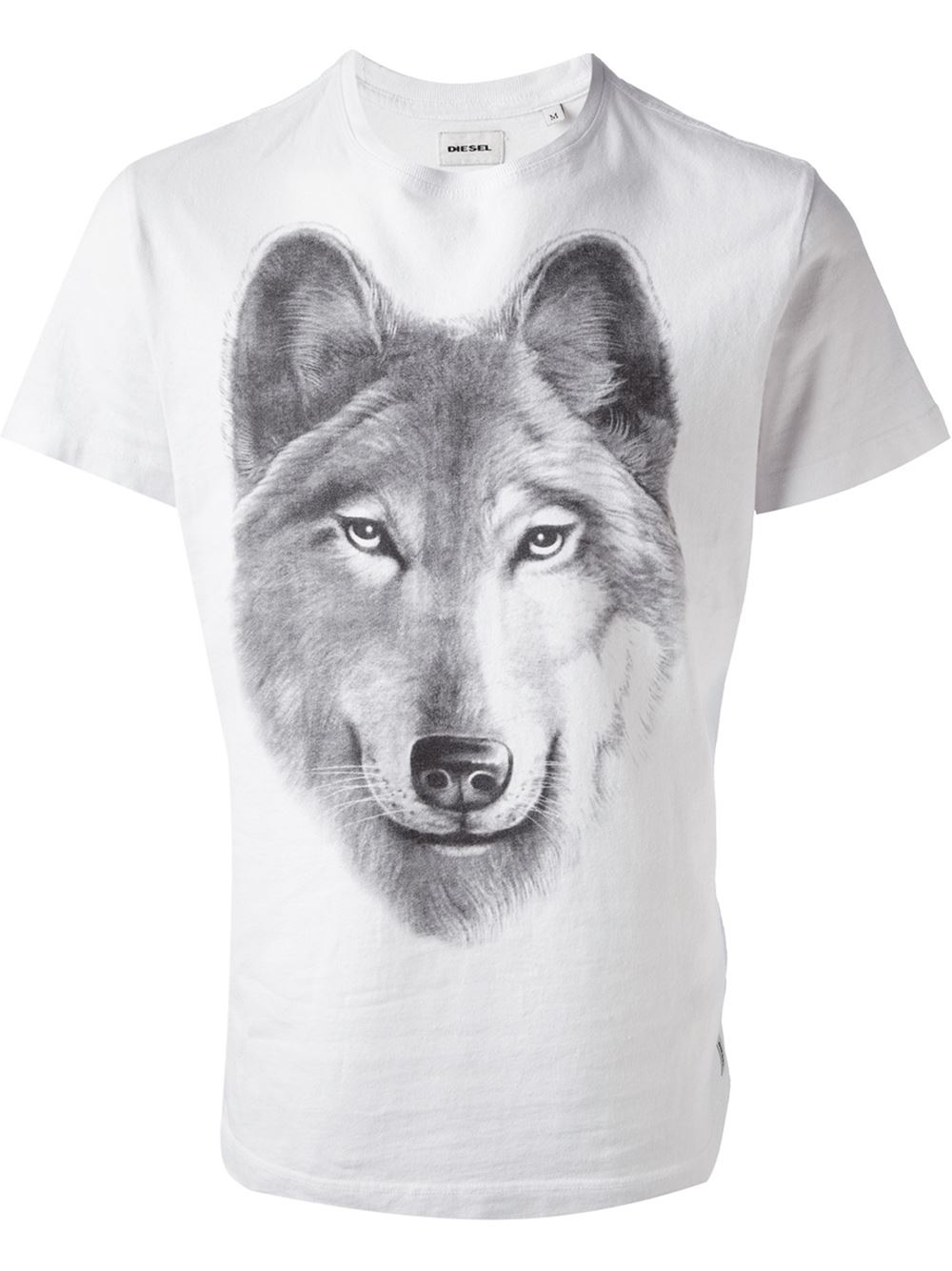 Diesel Wolf Print T-Shirt in Gray for Men | Lyst