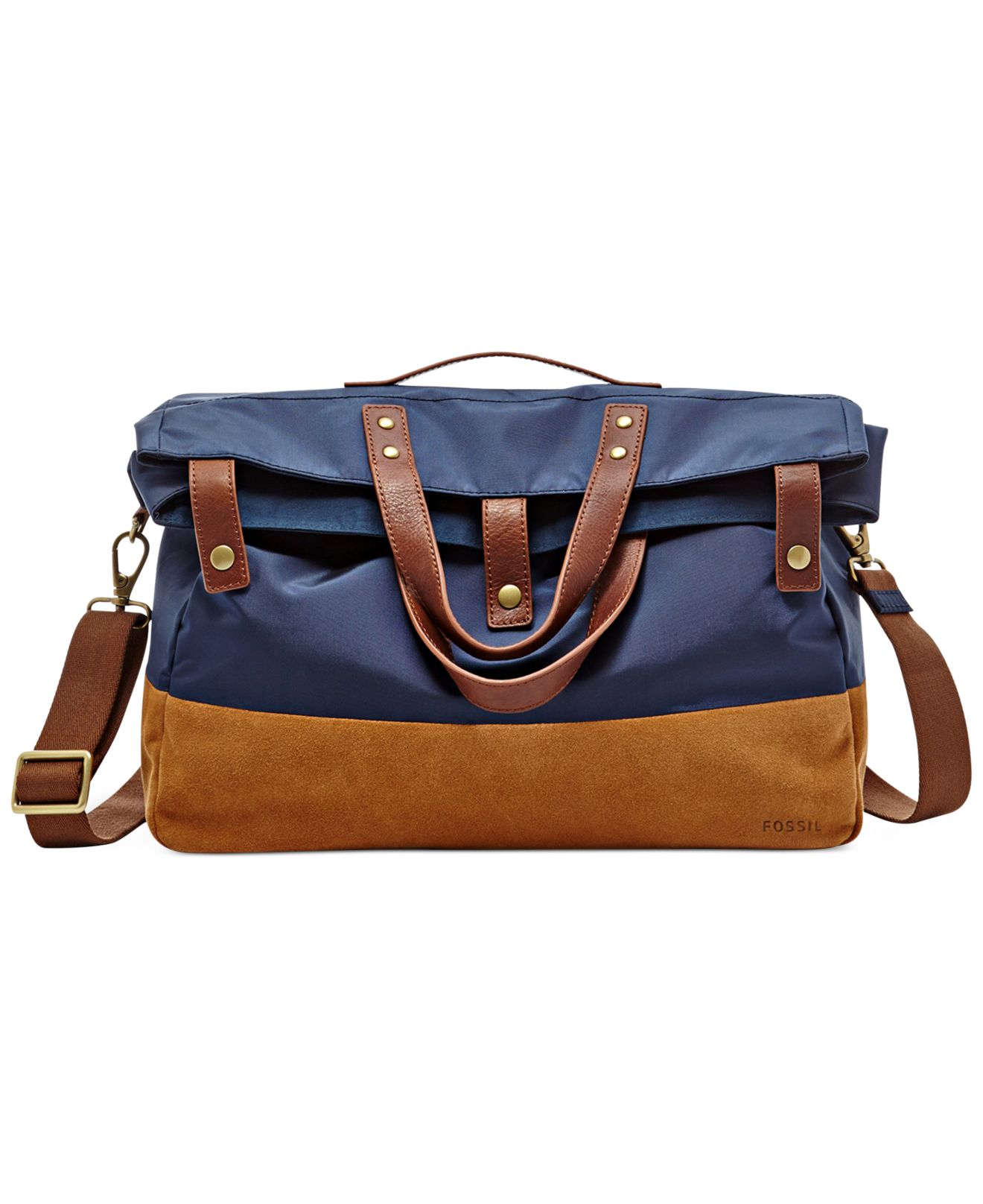 Lyst Fossil Gordon Foldover Tote Bag In Blue For Men Gallery