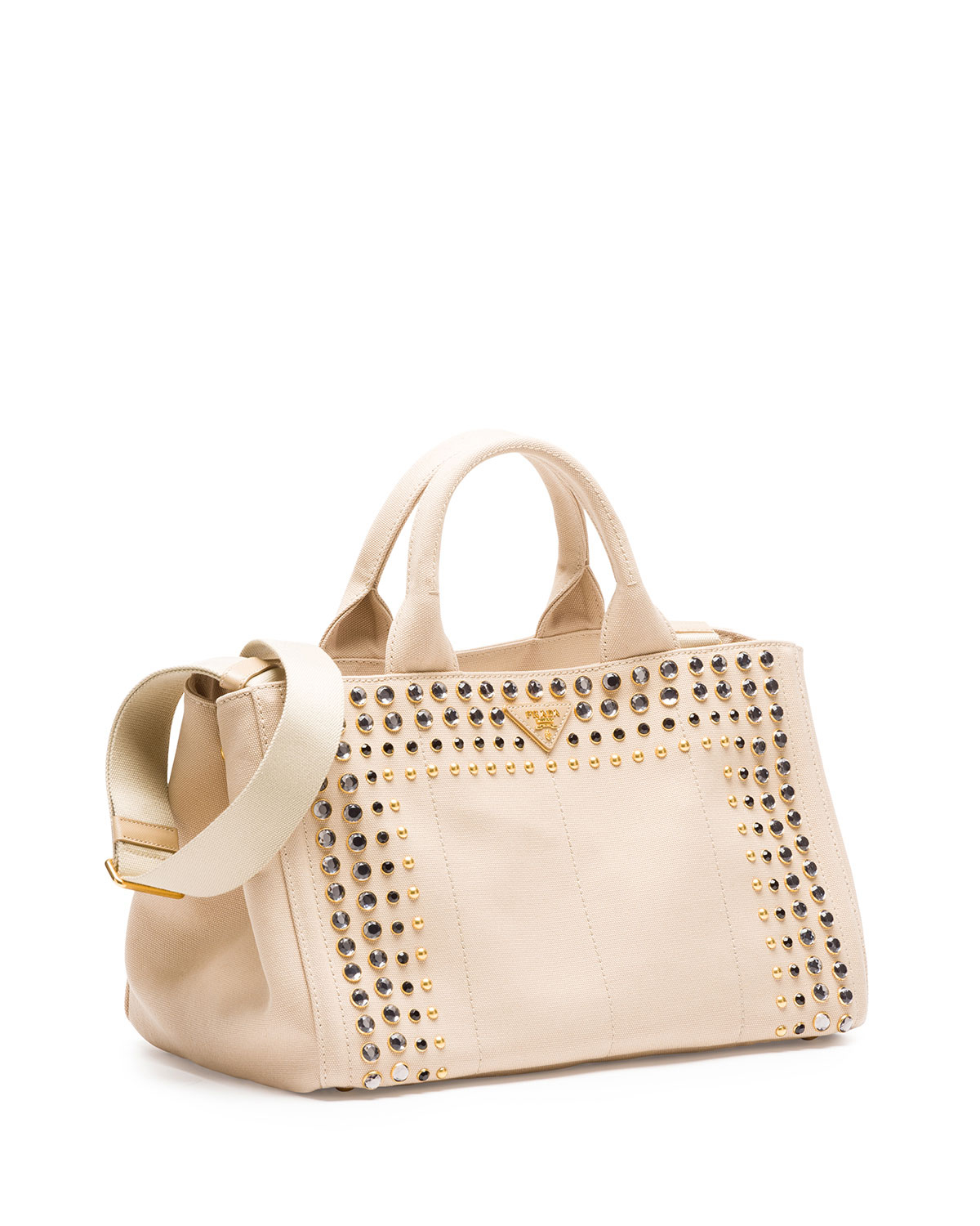 Prada Canapa Canvas Gardener\u0026#39;s Tote Bag in Beige | Lyst