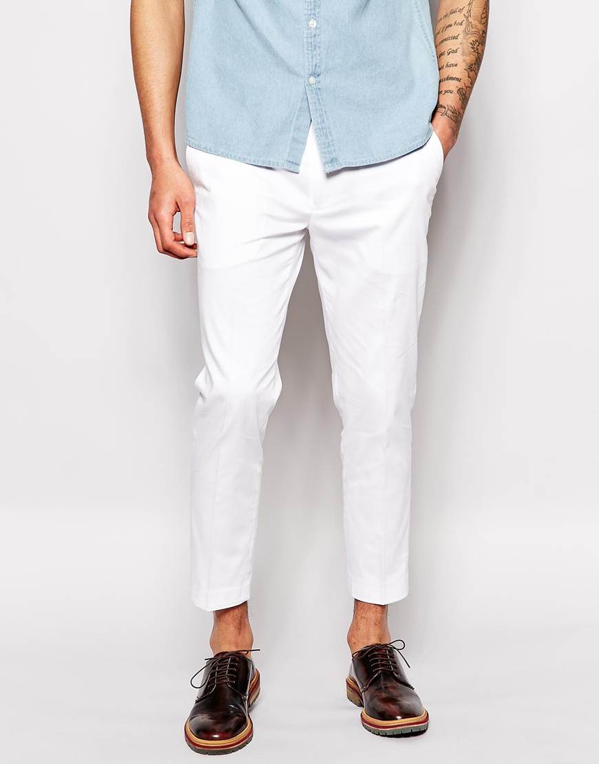 white formal trousers mens