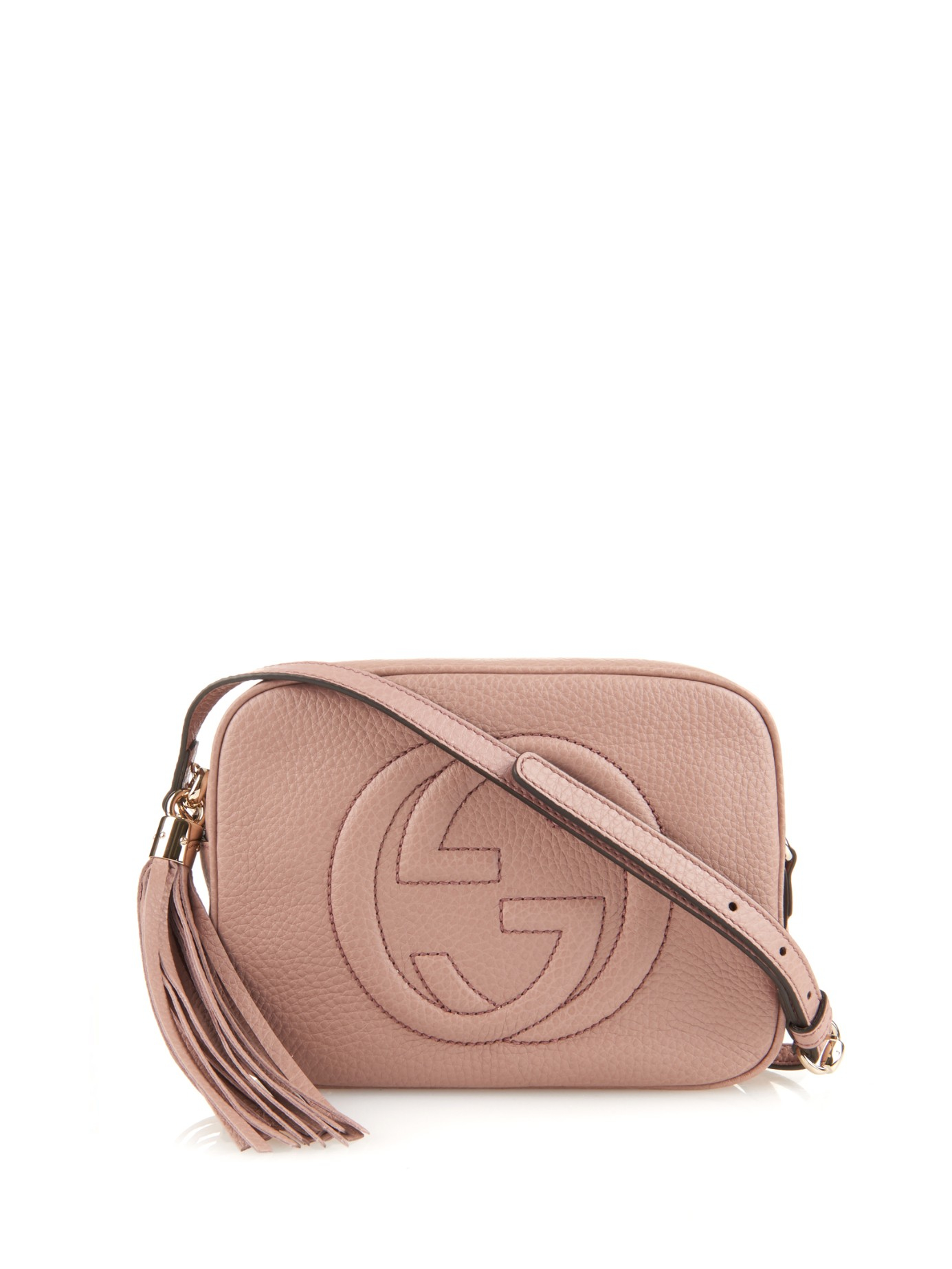 Lyst - Gucci Soho Leather Cross-Body Bag in Pink