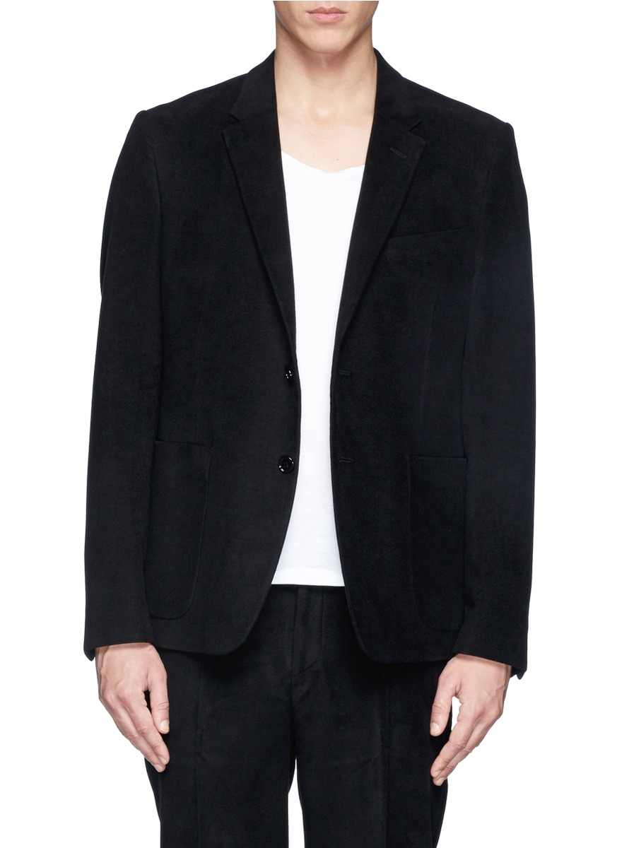 Acne studios 'stan J' Slim Fit Moleskin Blazer in Black for Men Lyst