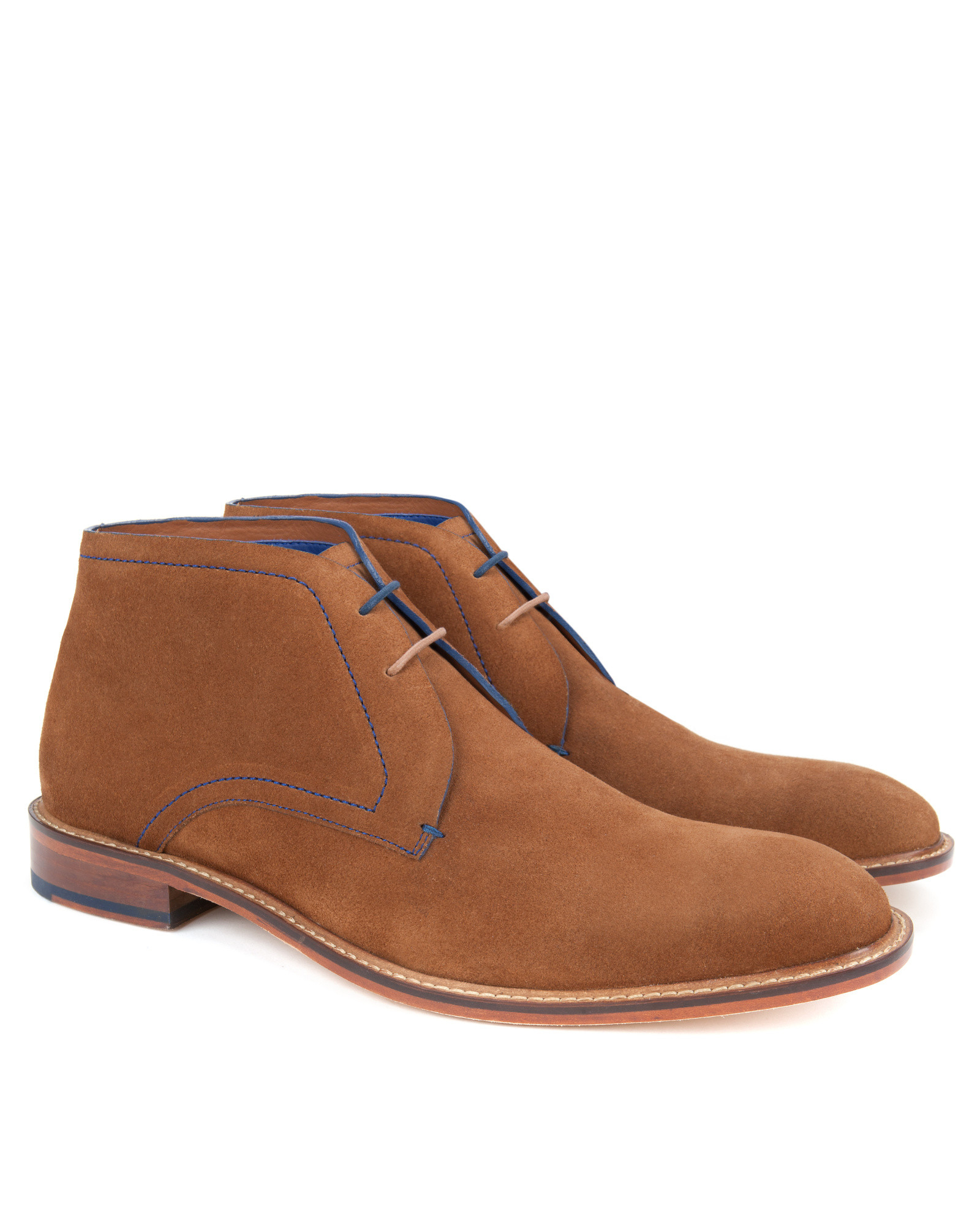 Ted Baker Suede Derby Chukka Boots in Brown for Men (Tan) | Lyst