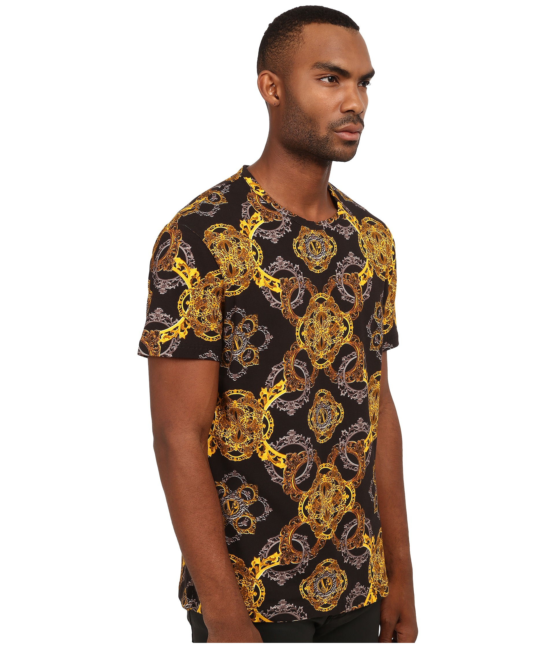 Lyst - Versace Jeans All Over Printed T-shirt in Yellow for Men