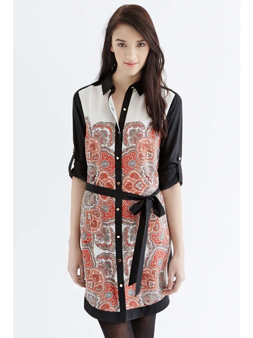 Oasis Paisley Shirt Dress | Lyst
