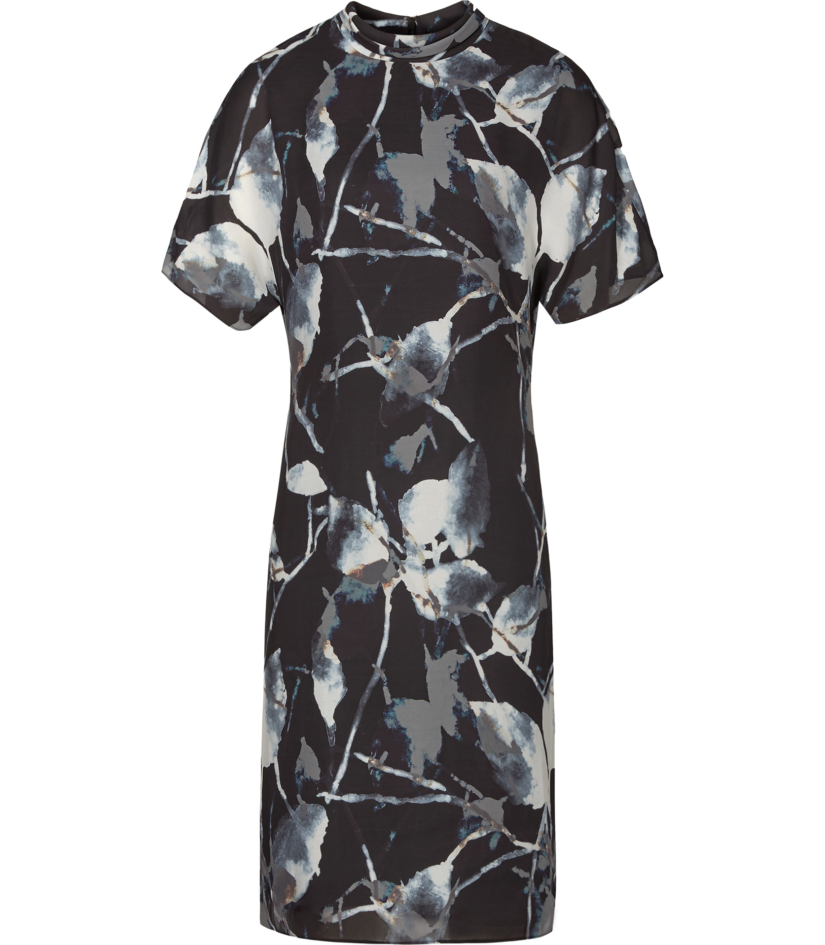 Reiss Becca Printed Dress in Midnight (Blue) - Lyst