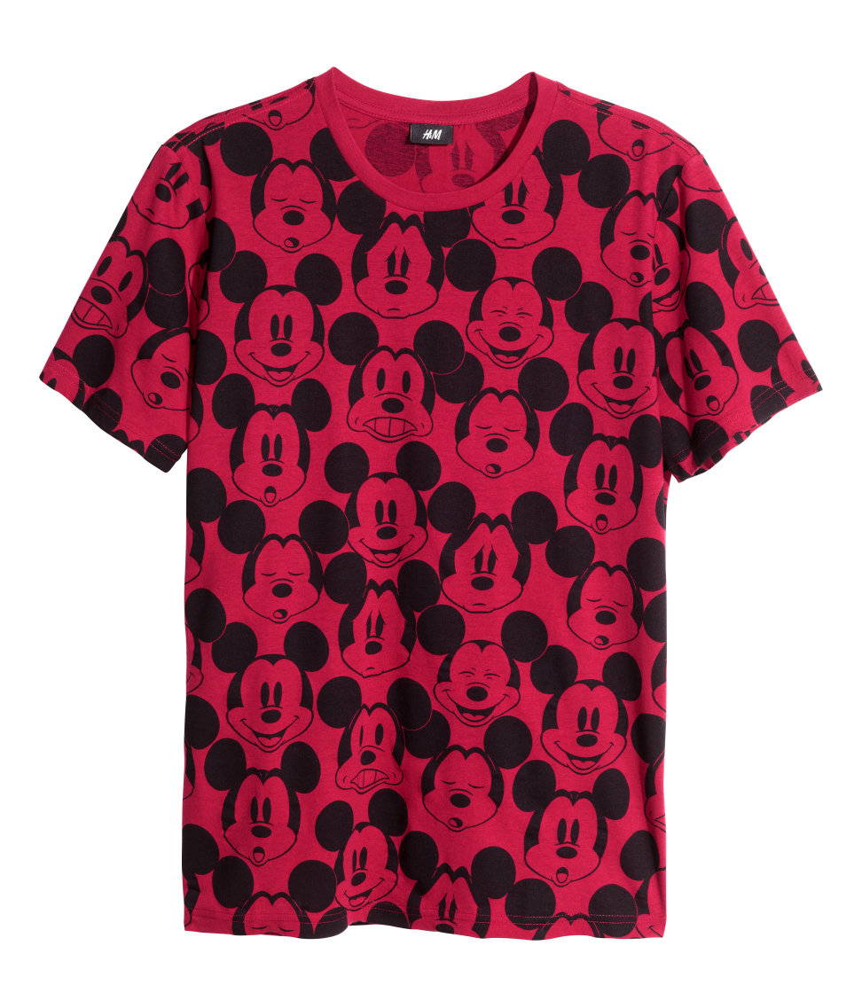 Hnm Tshirt h m patterned t shirt in for lyst Hnm Tshirt h m patterned t shirt in for lyst