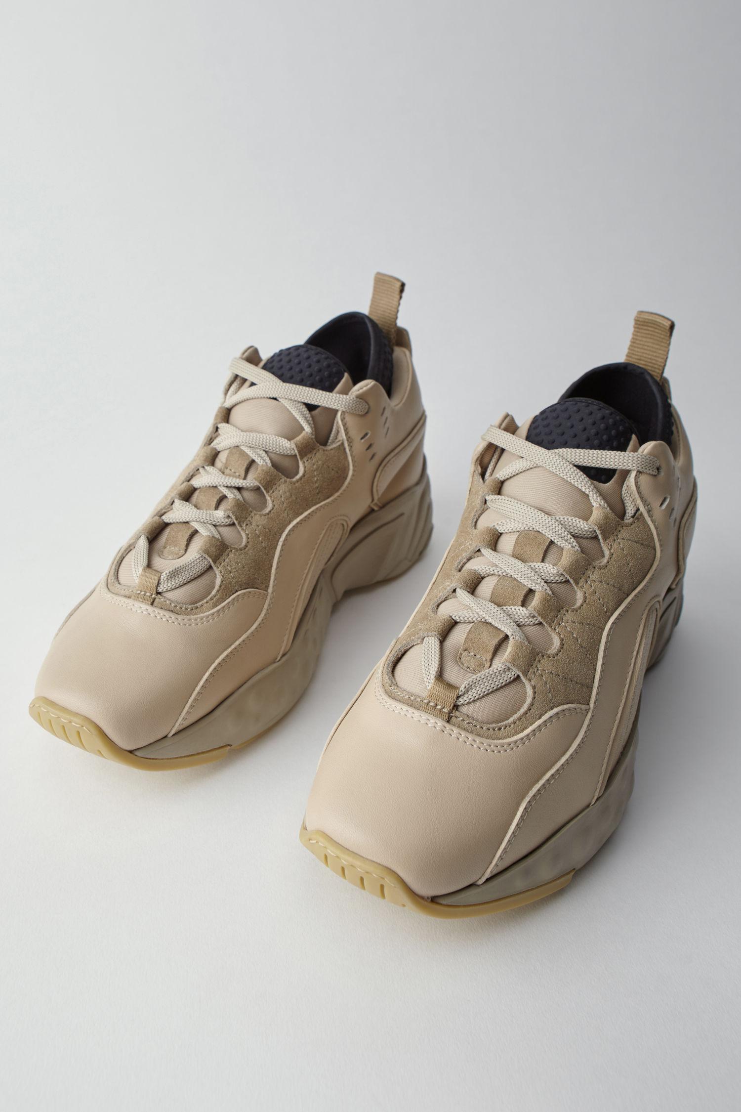 Natural Sneakers Studios Beige Technical In Acne Multi Lyst Av0TPP