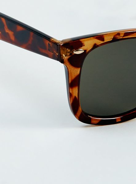 Topman Tortoise Shell Sunglasses In Brown For Men Lyst