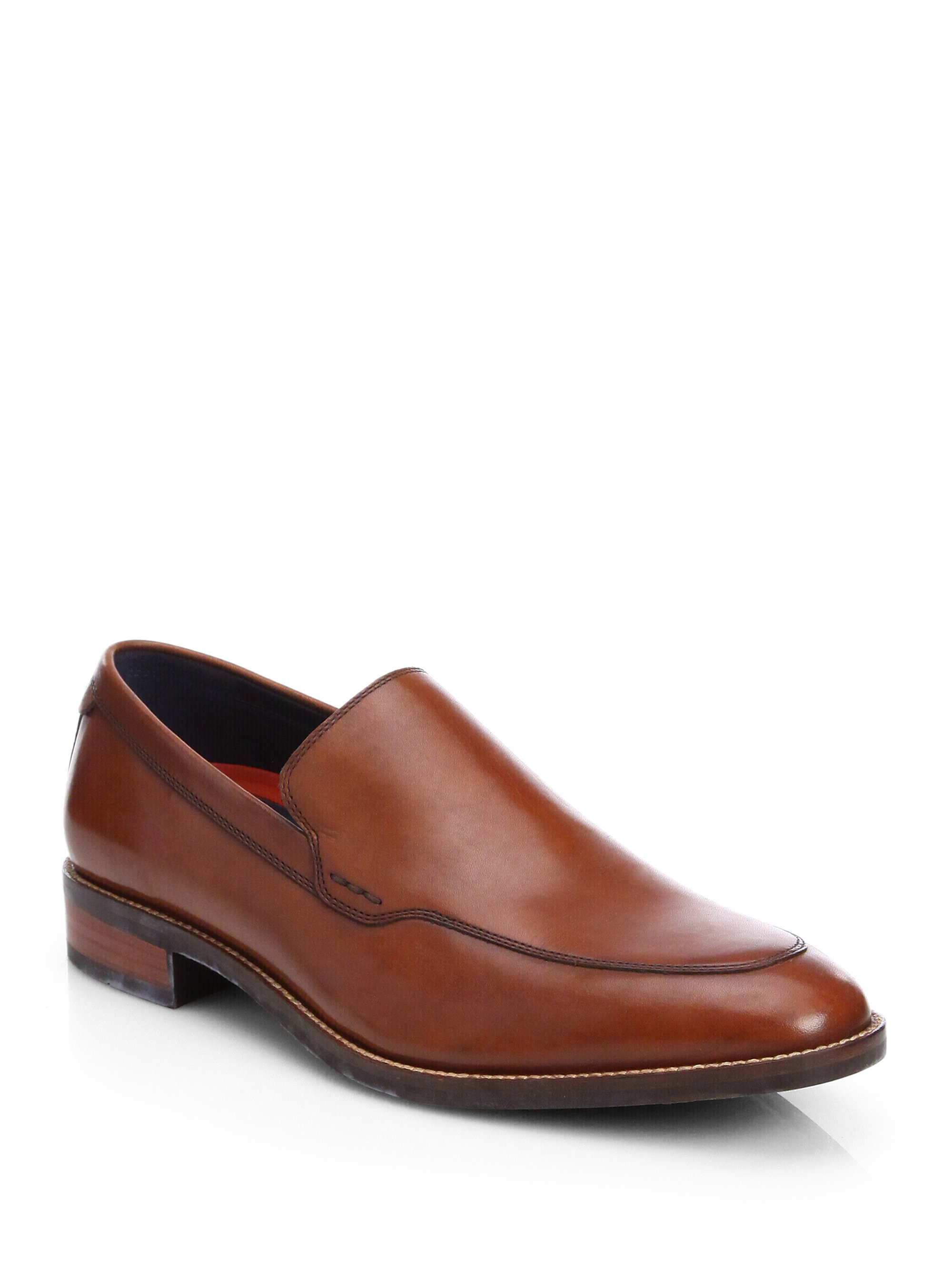 Cole Haan Leather Slip On Dress Loafers In Brown For Men Lyst 7210