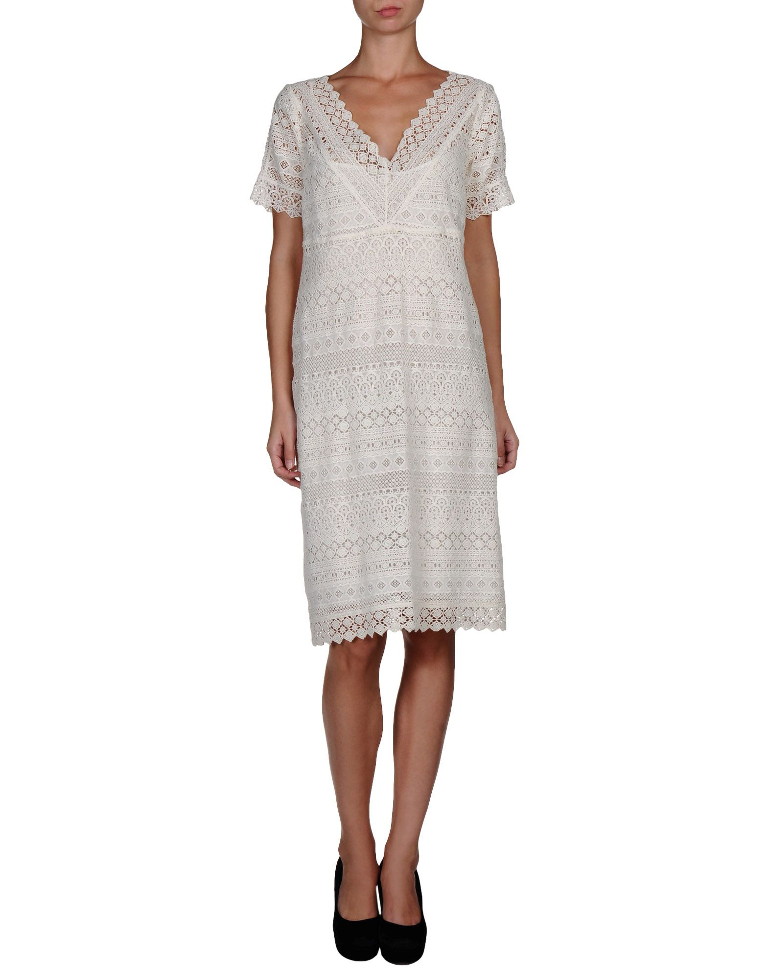 Weekend by maxmara Knee-length Dress in White | Lyst