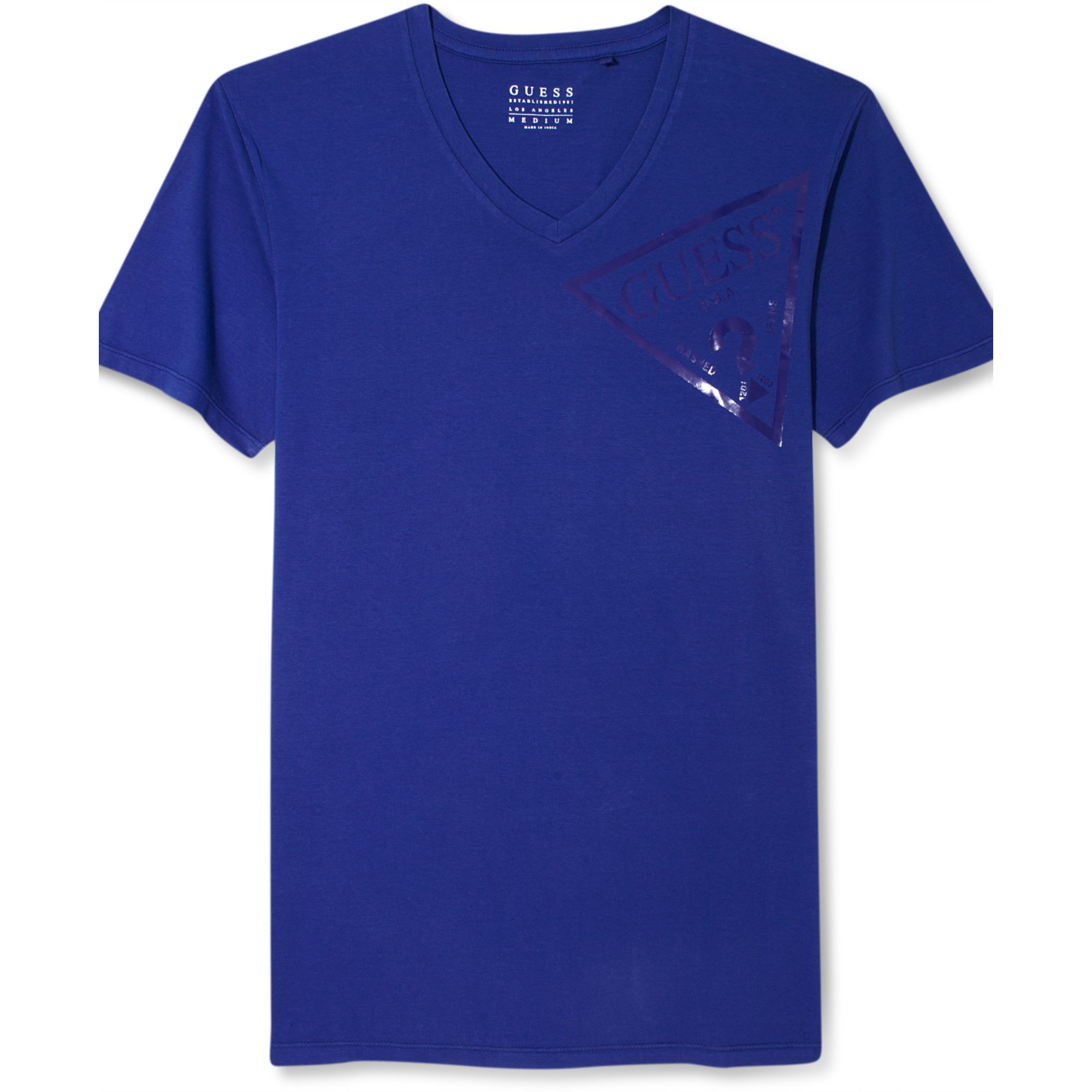 guess blue tshirt