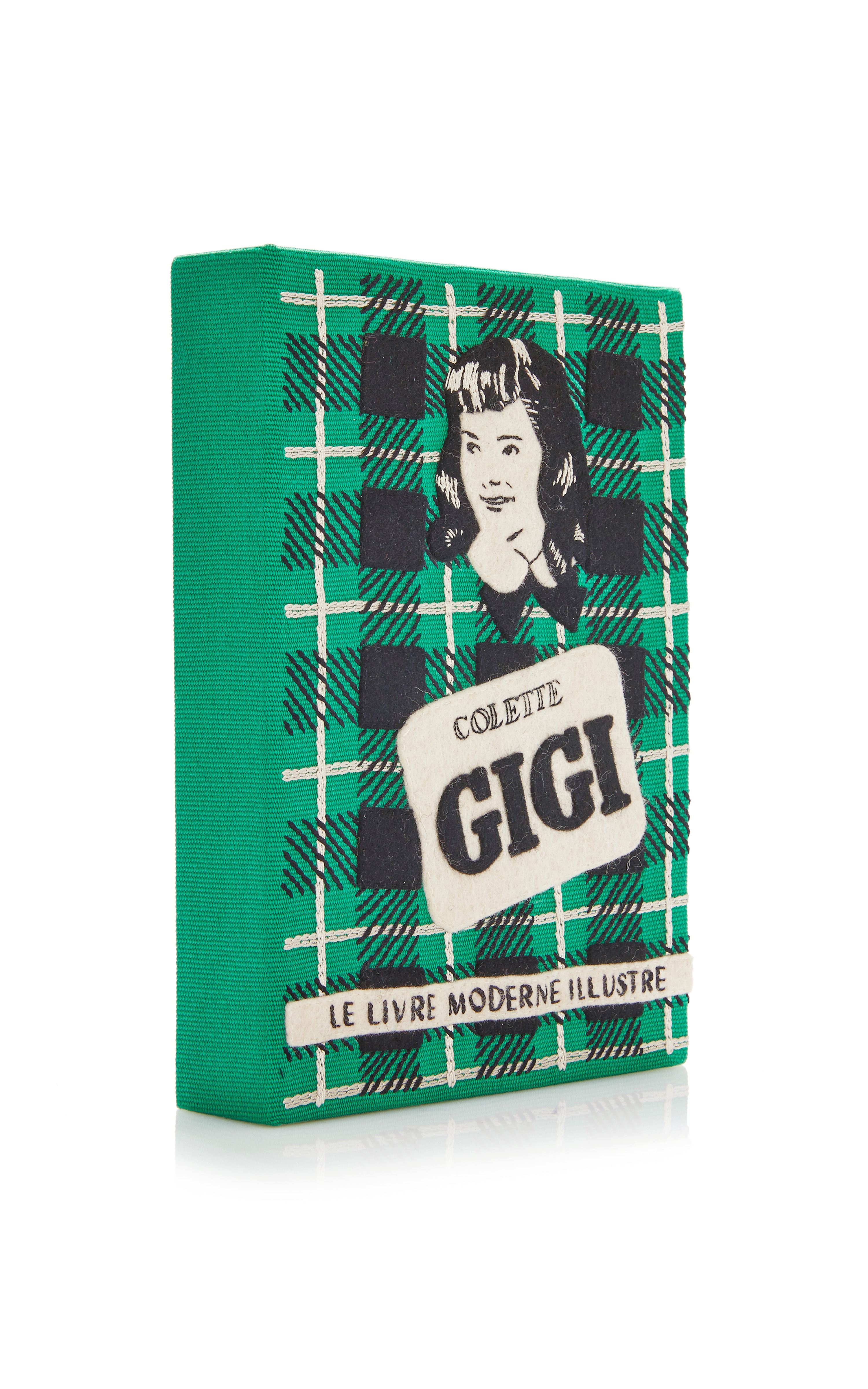 Olympia letan Colette Gigi Embroidered Book Clutch in Green Lyst