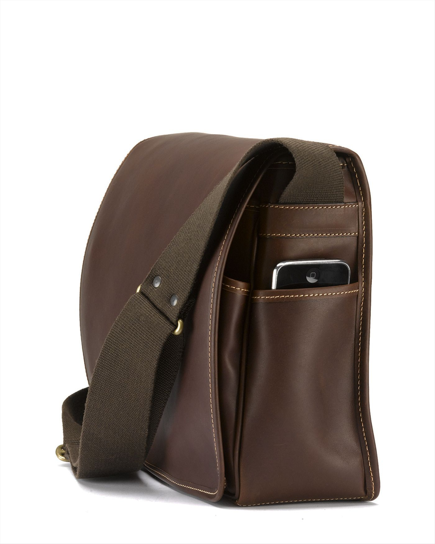 lyst jaeger large messenger bag in brown for lyst jaeger large messenger bag in brown for