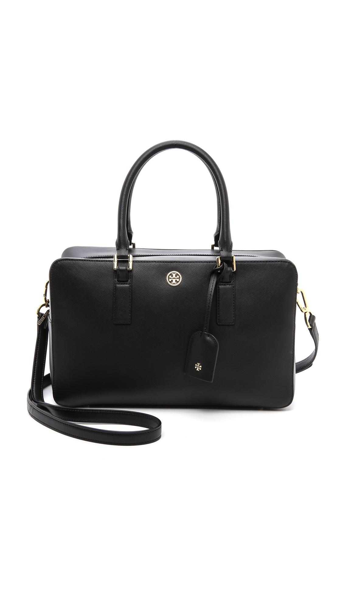 tory burch robinson medium leather tote