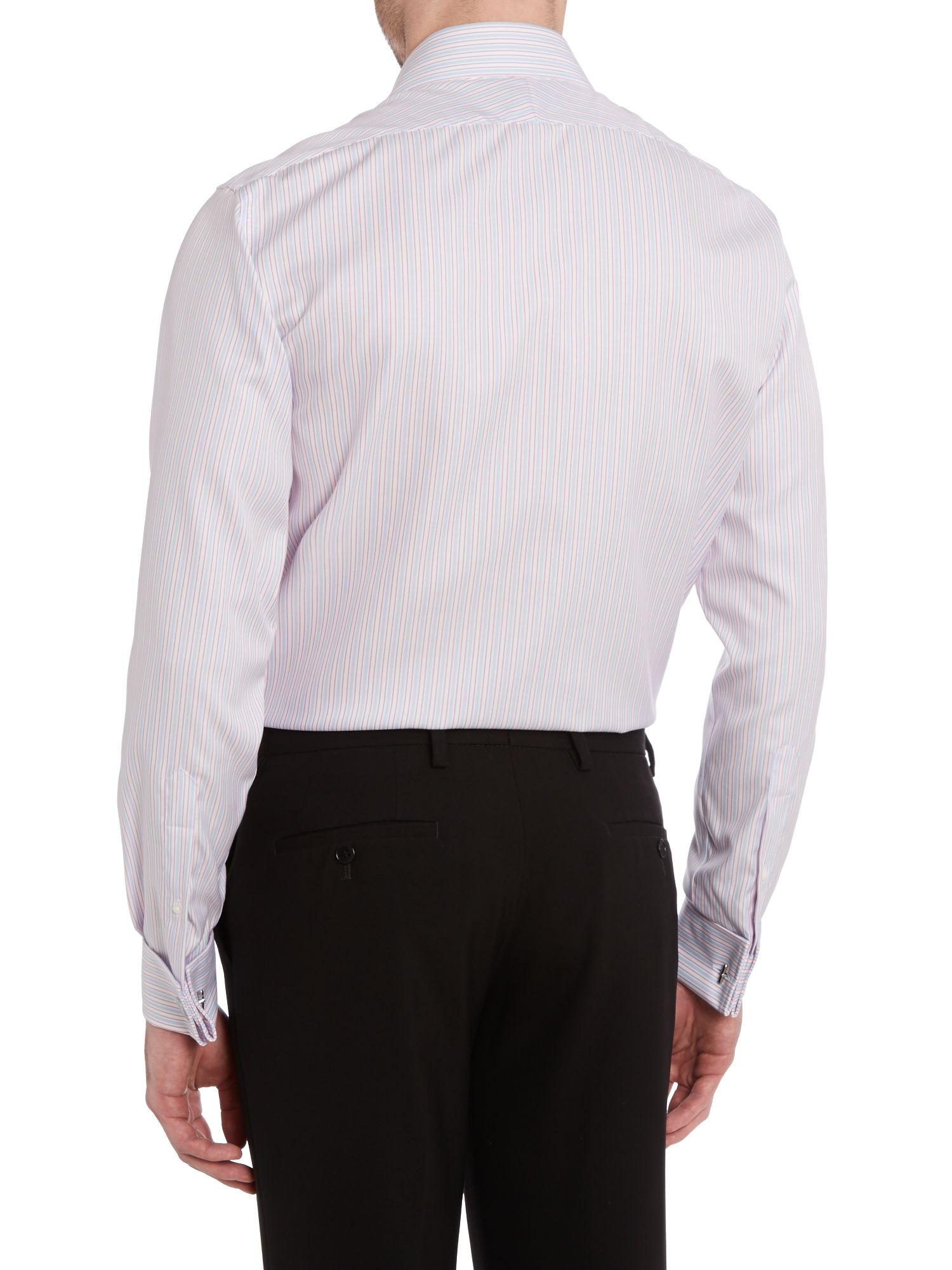 Lyst Tm lewin Slim Fit Long Sleeve Shirt in Blue for Men