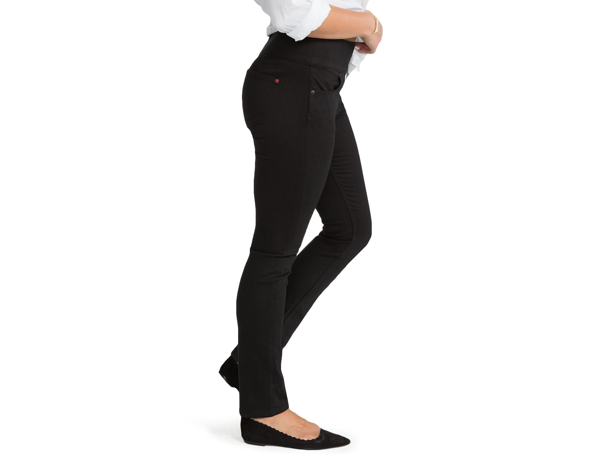 Spanx Spanx® Denim Signature Straight Leg Jeans In Black in Black Lyst