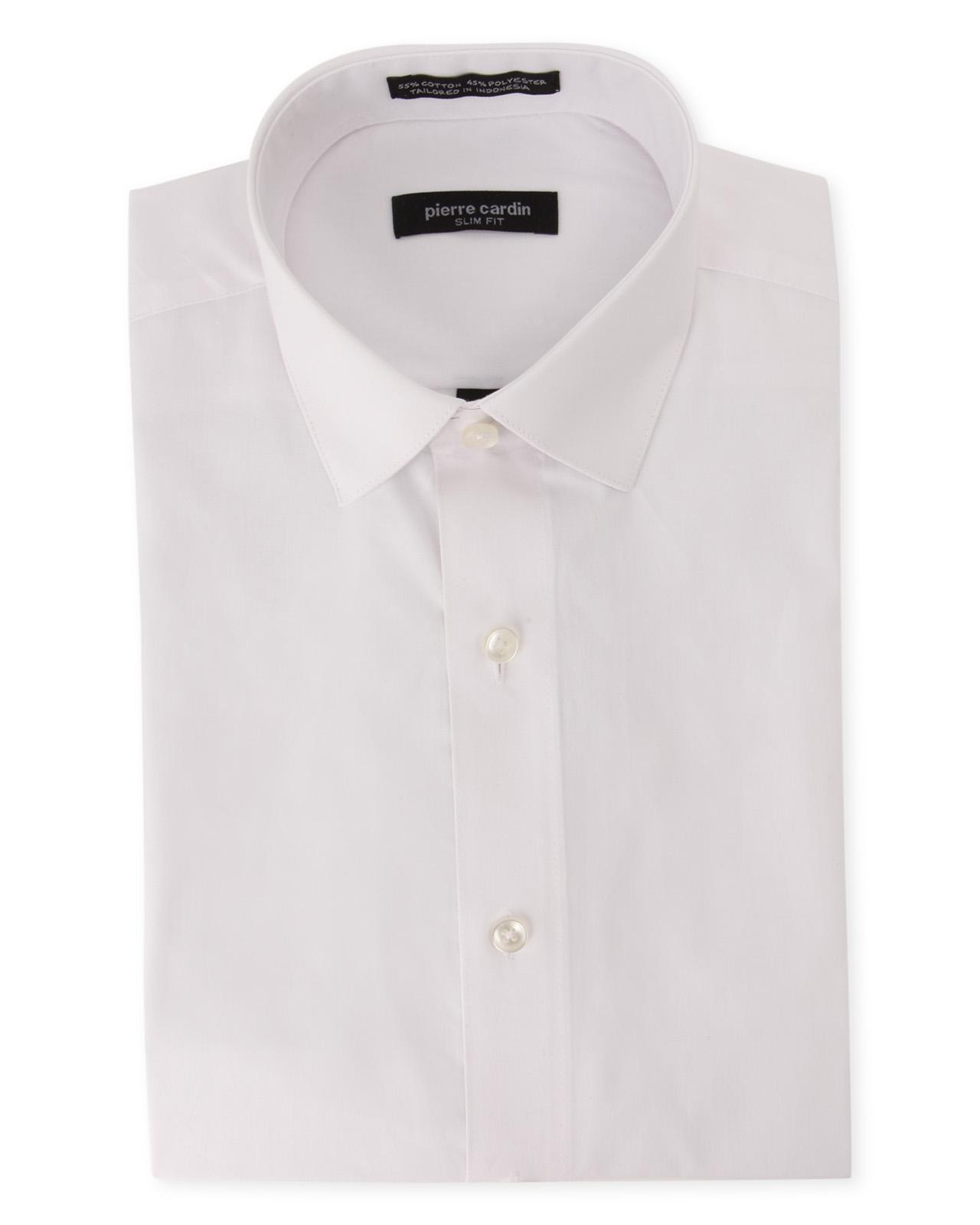 men fitted white shirt