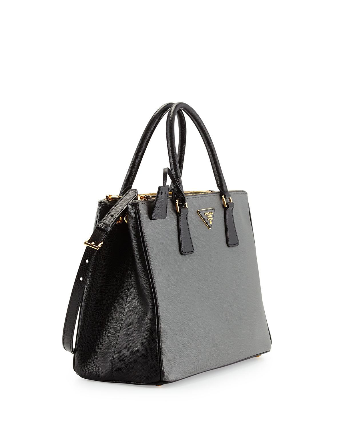 prada tote bag grey