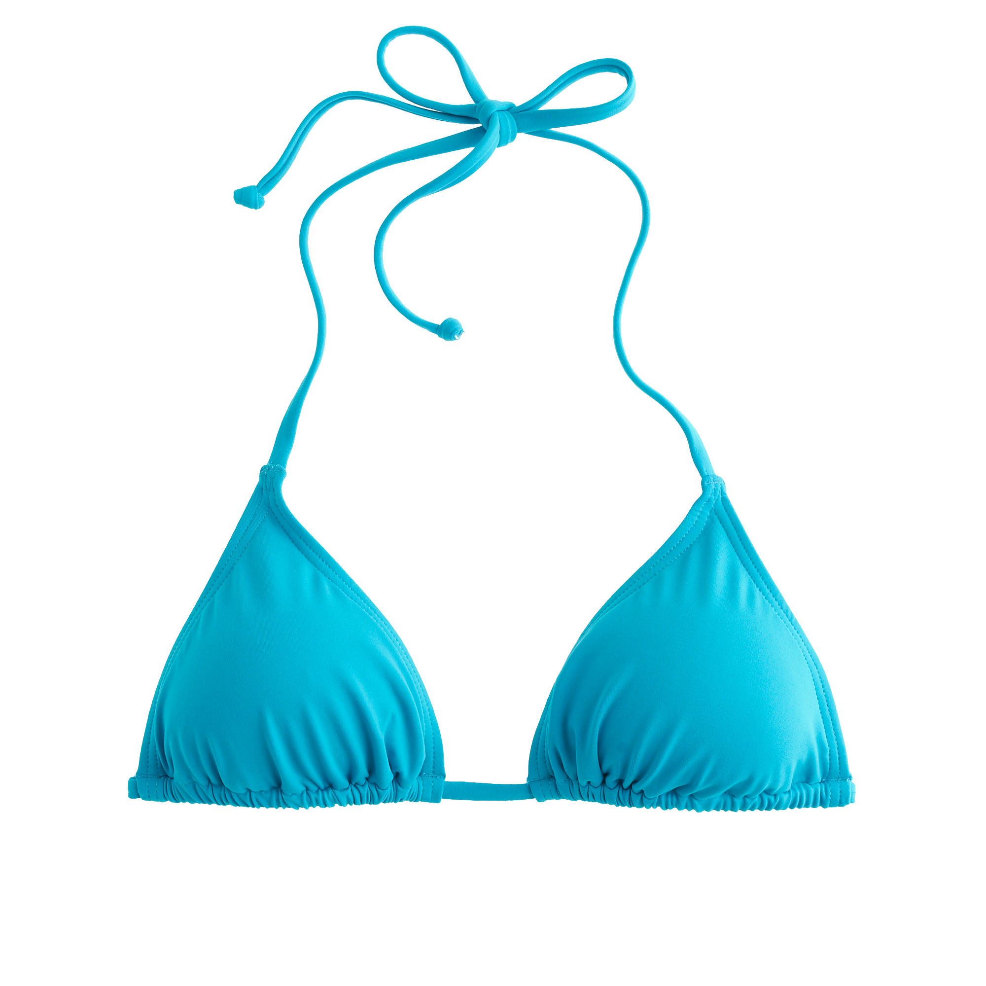 J.crew String Bikini Top In Italian Matte in Blue | Lyst