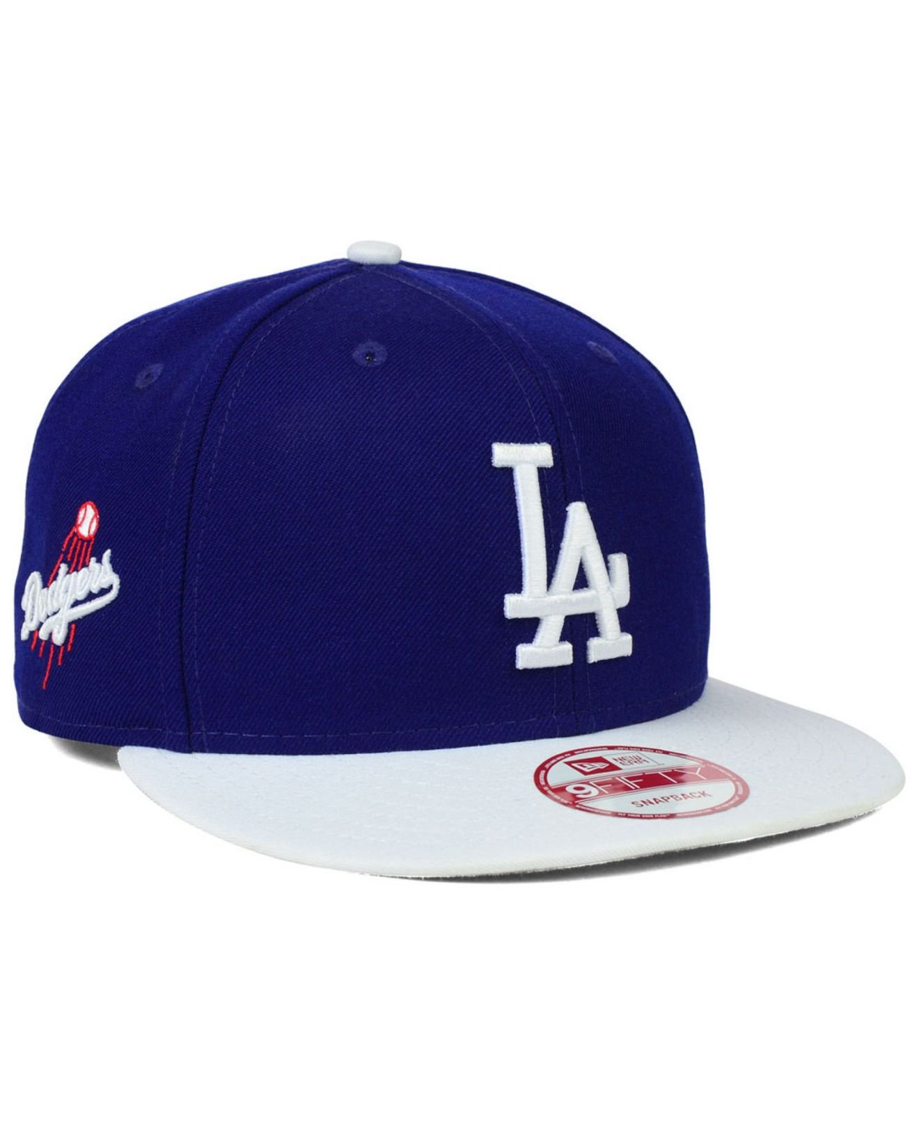 Ktz Los Angeles Dodgers 2-tone Link 9fifty Snapback Cap in Blue for Men ...