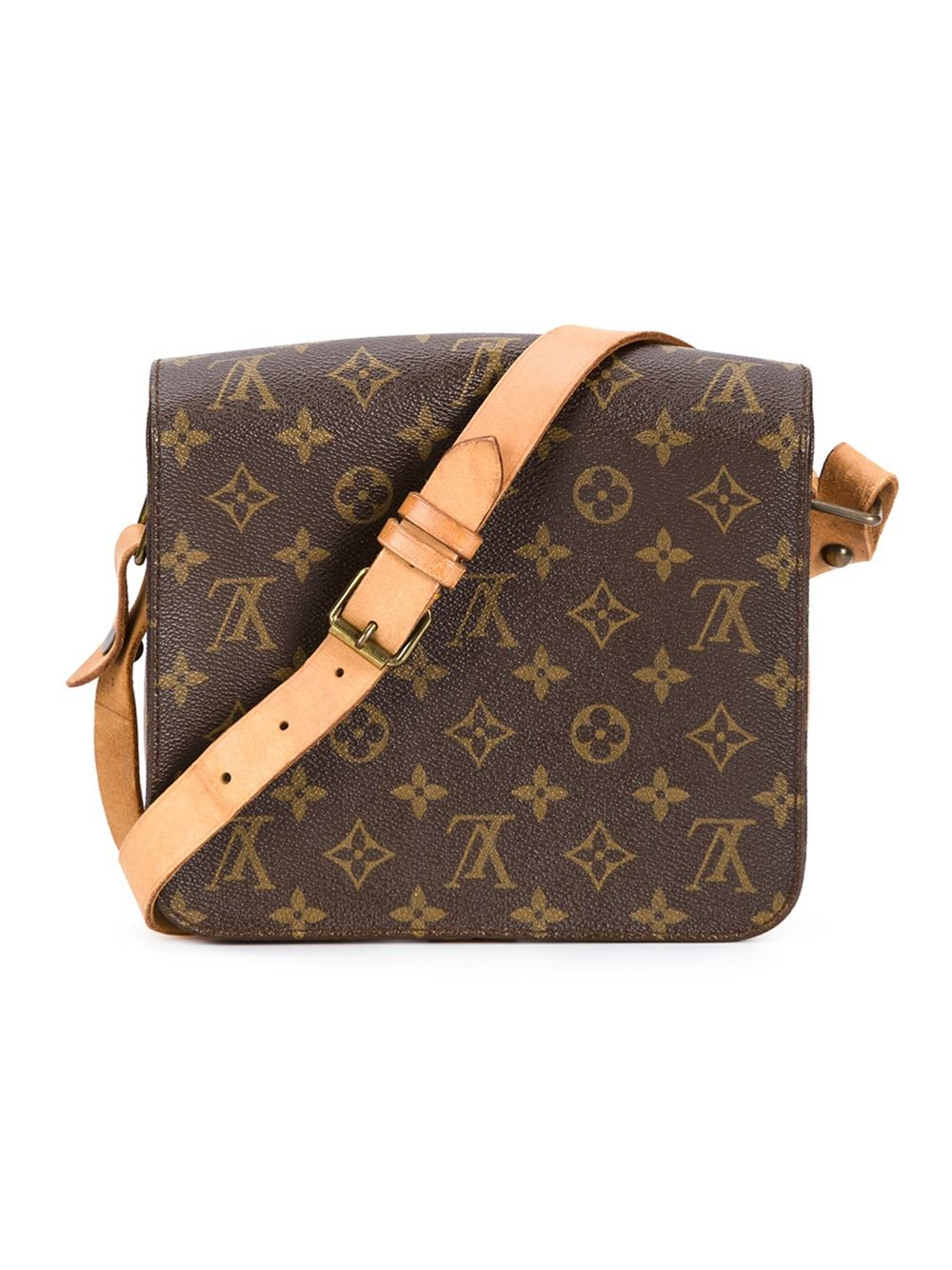 Lyst - Louis Vuitton Signature Crossbody Bag in Brown