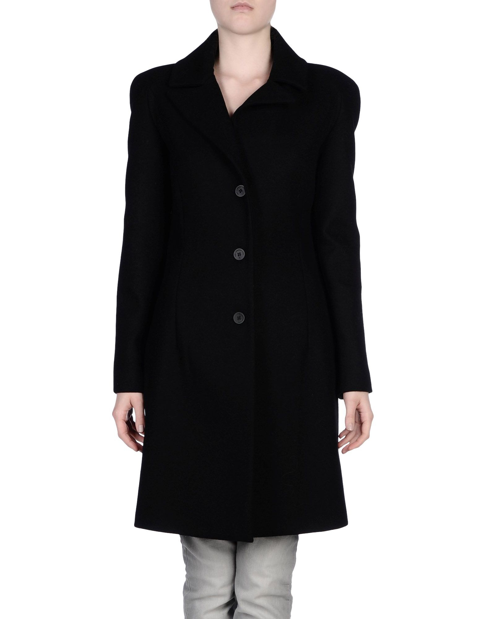 Karl Lagerfeld Coat In Black 