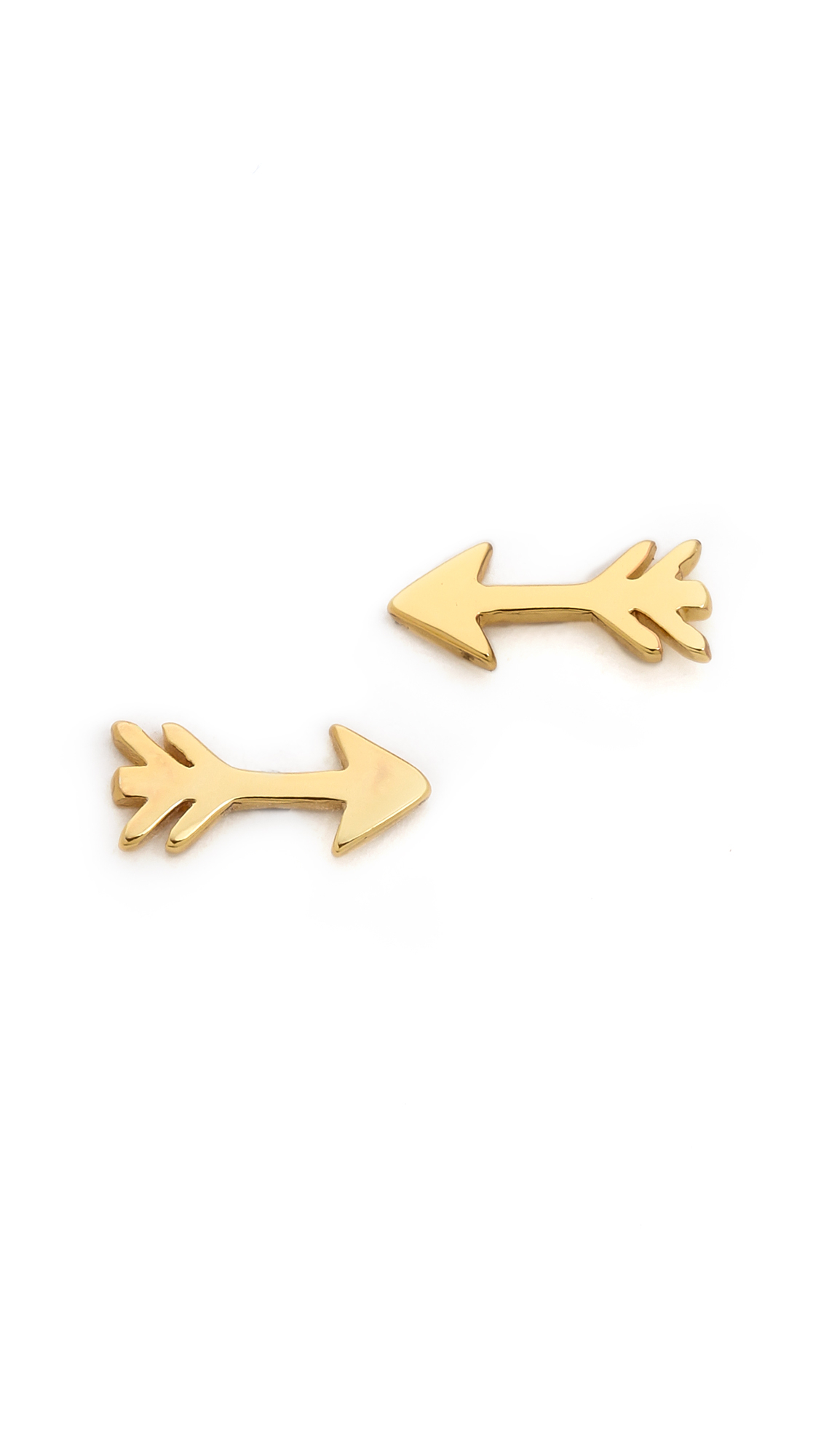 Lyst Gorjana Arrow Stud Earrings Gold In Metallic Gallery