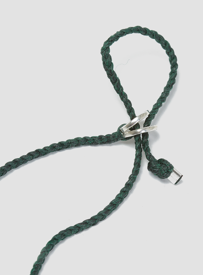 Lyst Scosha 1 2 Id Bar Braided Bracelet Forest Green In For Men Gallery