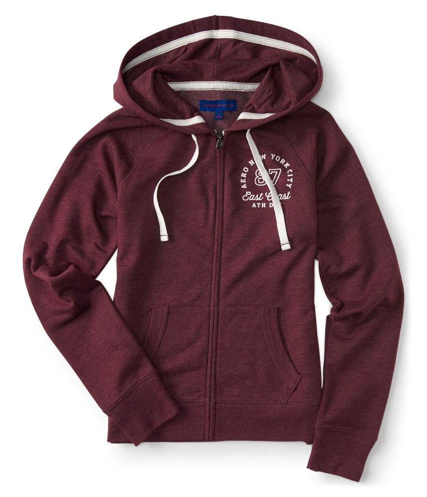 Aéropostale 87 East Coast Zip-front Hoodie in Red for Men | Lyst