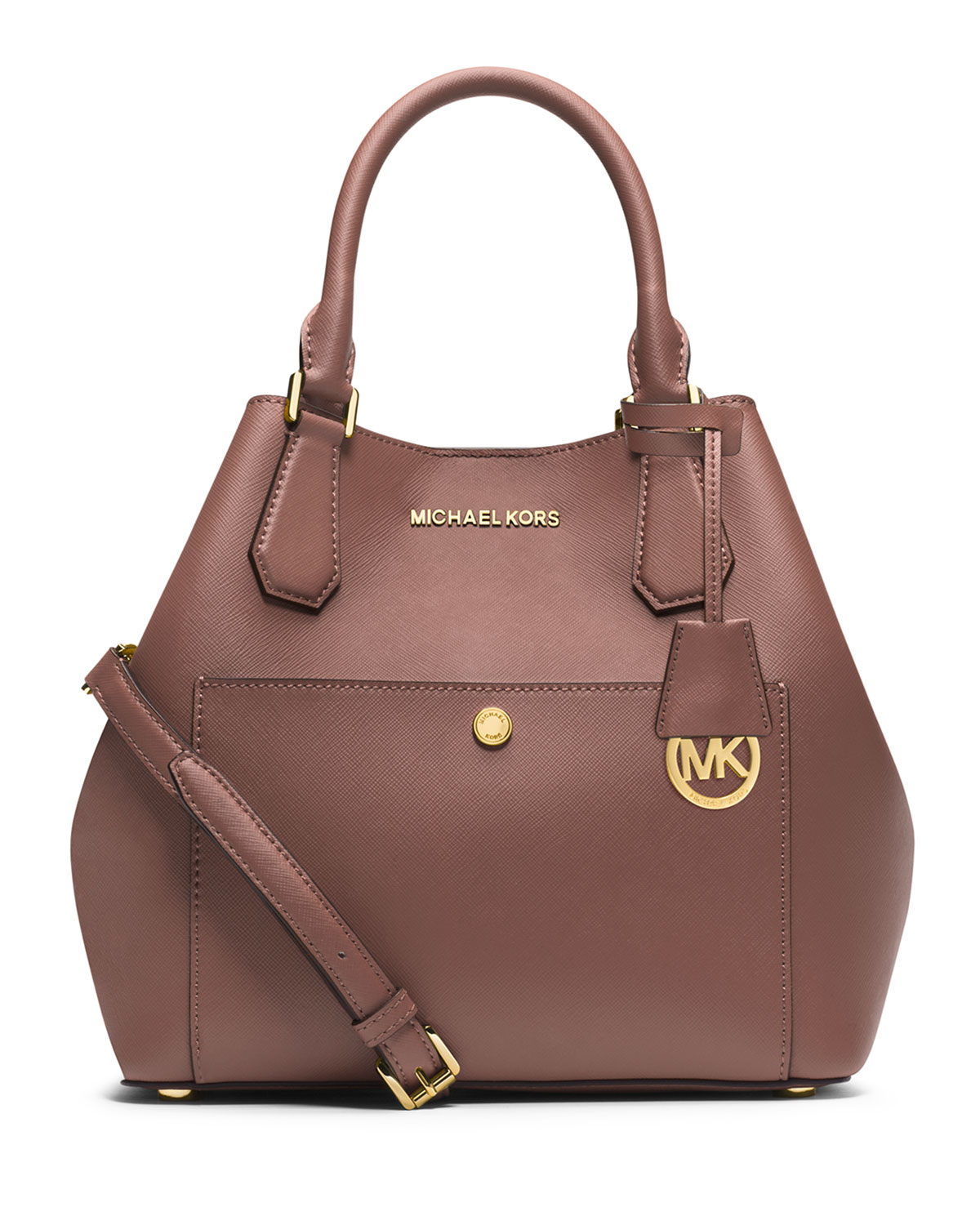 Lyst - Michael Michael Kors Greenwich Bicolor Large Grab Bag in Pink