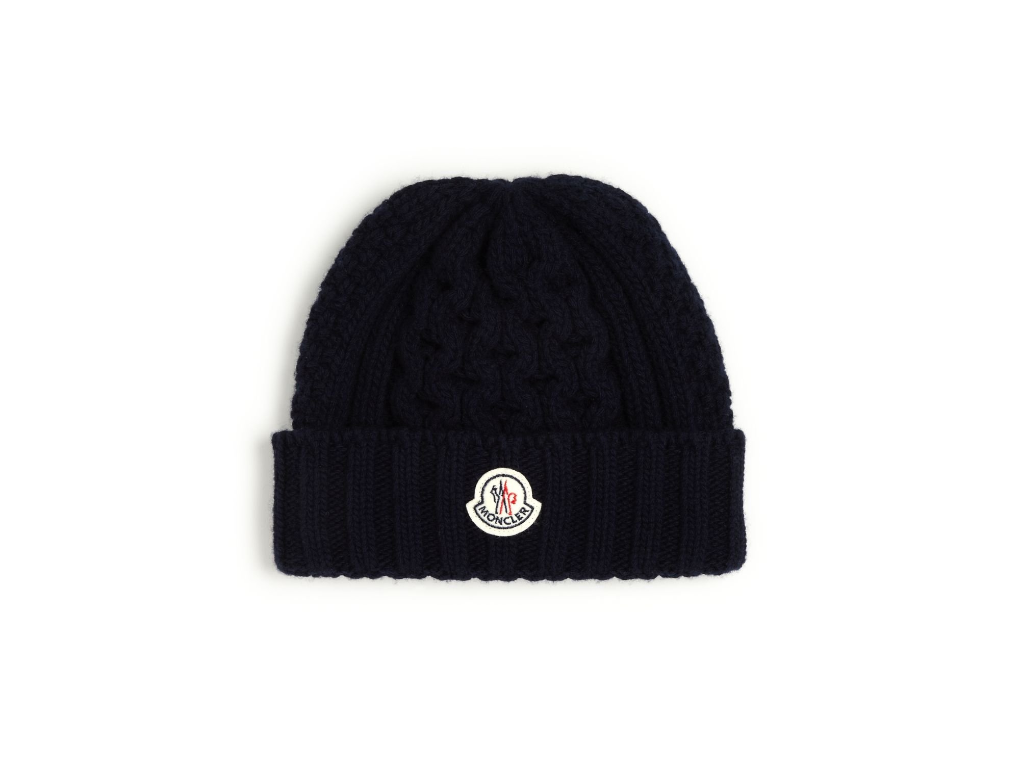 navy moncler hat