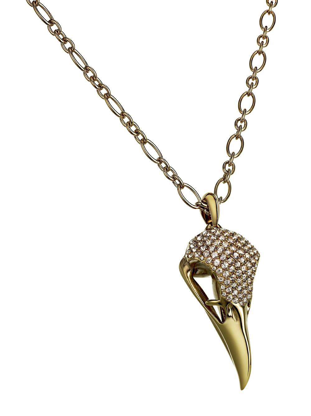 Lyst - Shaun Leane Eagle Skull Pendant Necklace in Metallic