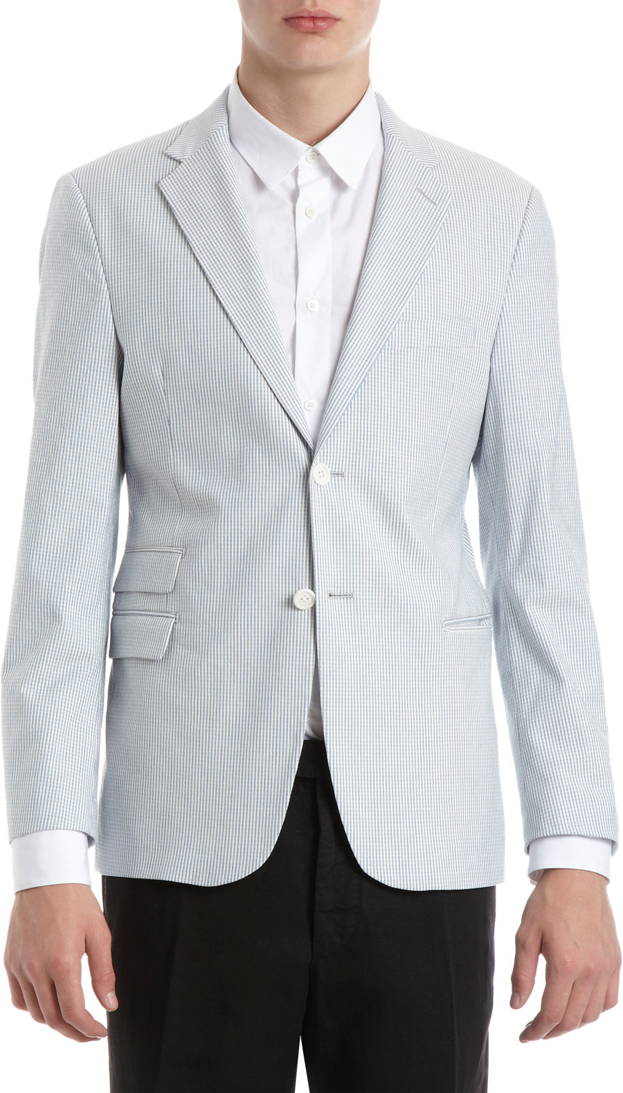 Calvin Klein Boys' Blazer Suit Jacket, 2 Single Breasted Closure