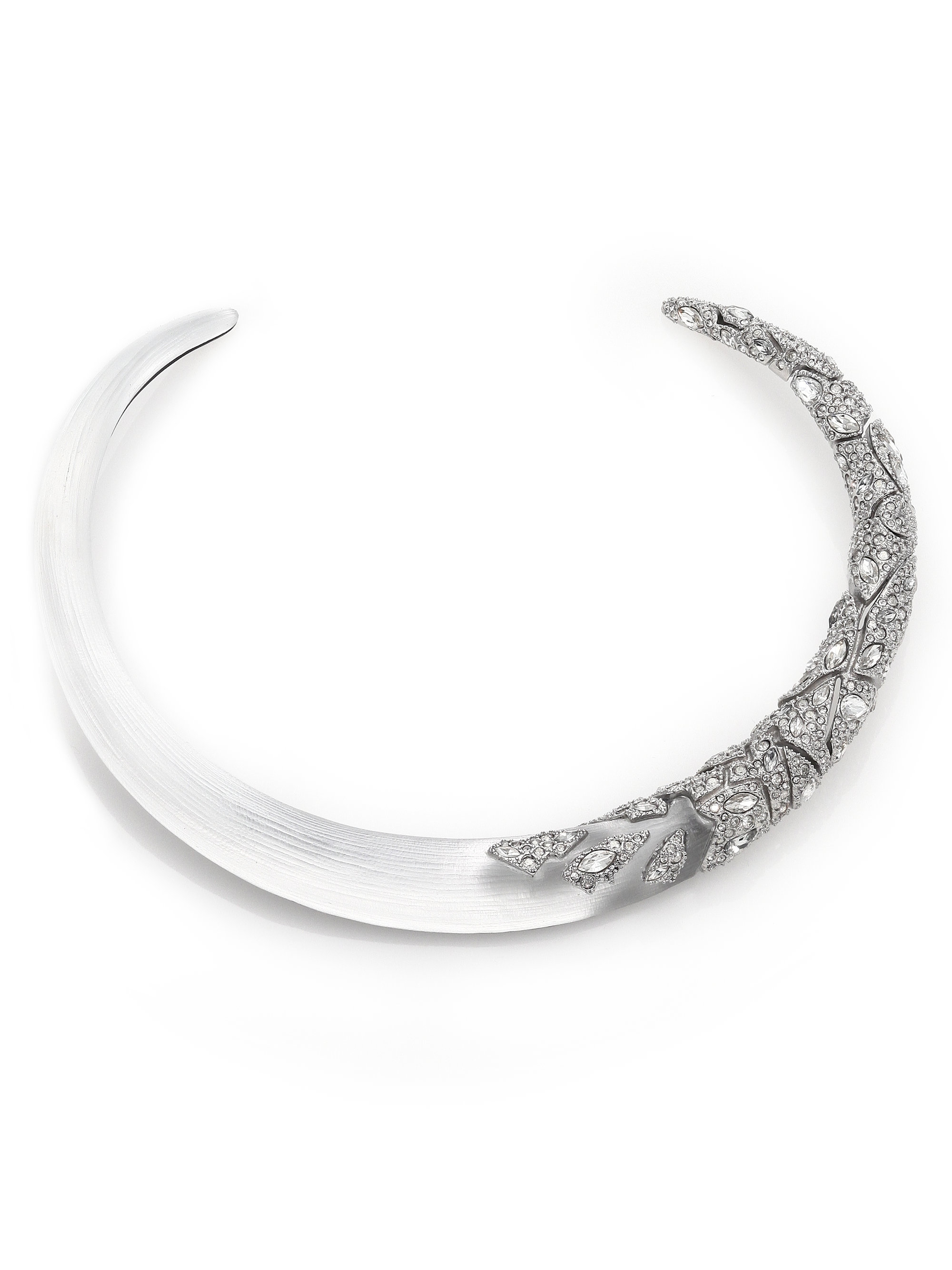 Lyst - Alexis Bittar Lucite Glacial Crystal Collar Necklace in Metallic