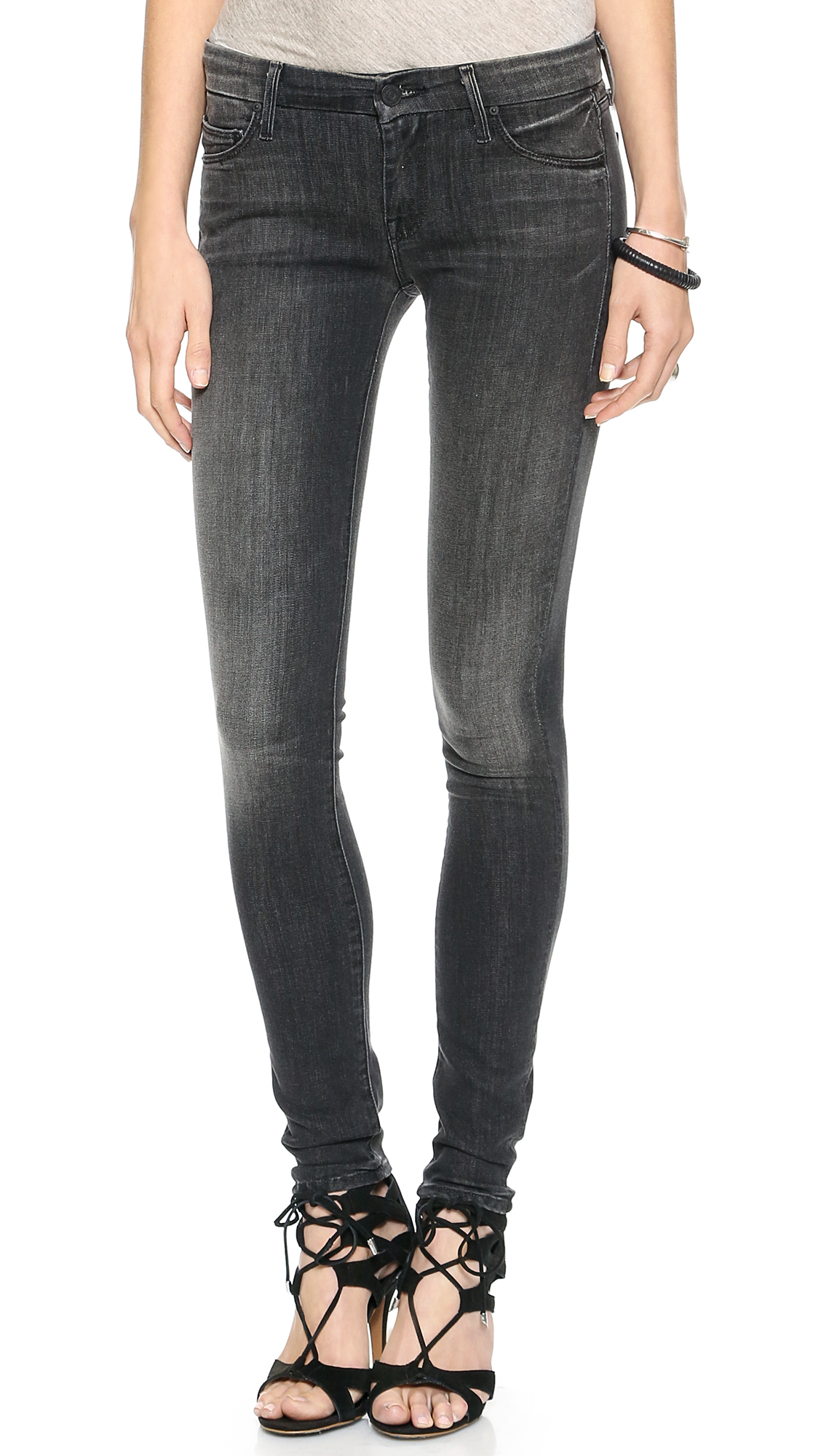 Mother The Looker Skinny Jeans in Blue (Stealing Shadows) | Lyst