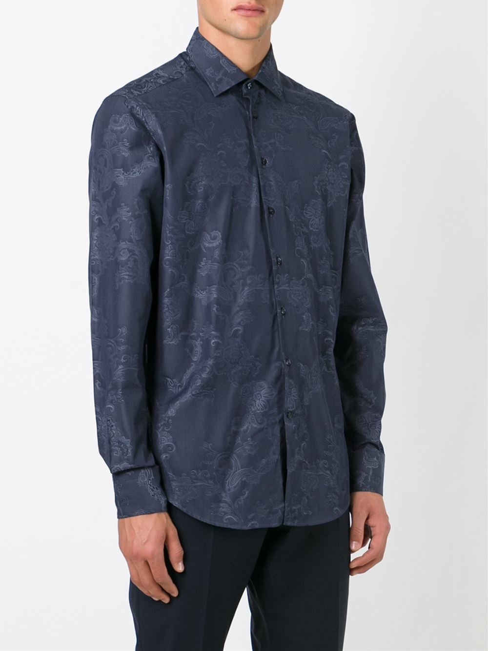 Etro Paisley Shirt in Blue for Men | Lyst