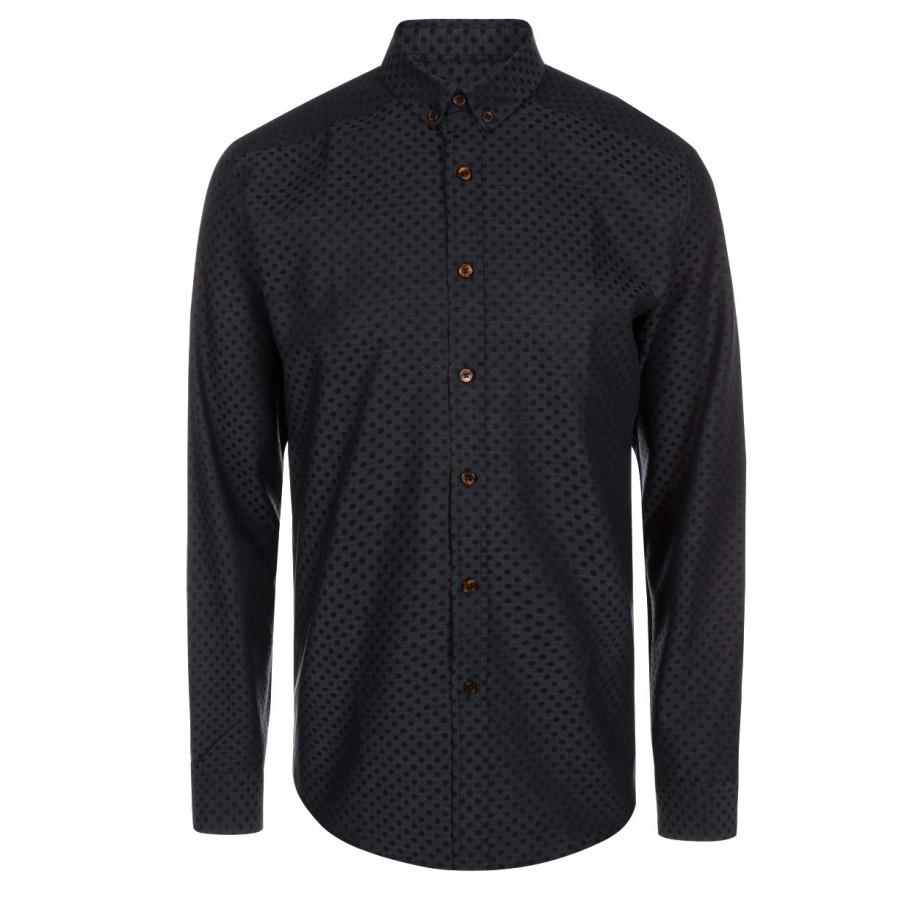 Paul smith Men's Grey Polka Dot Button-down Shirt in Gray for Men (Grey ...