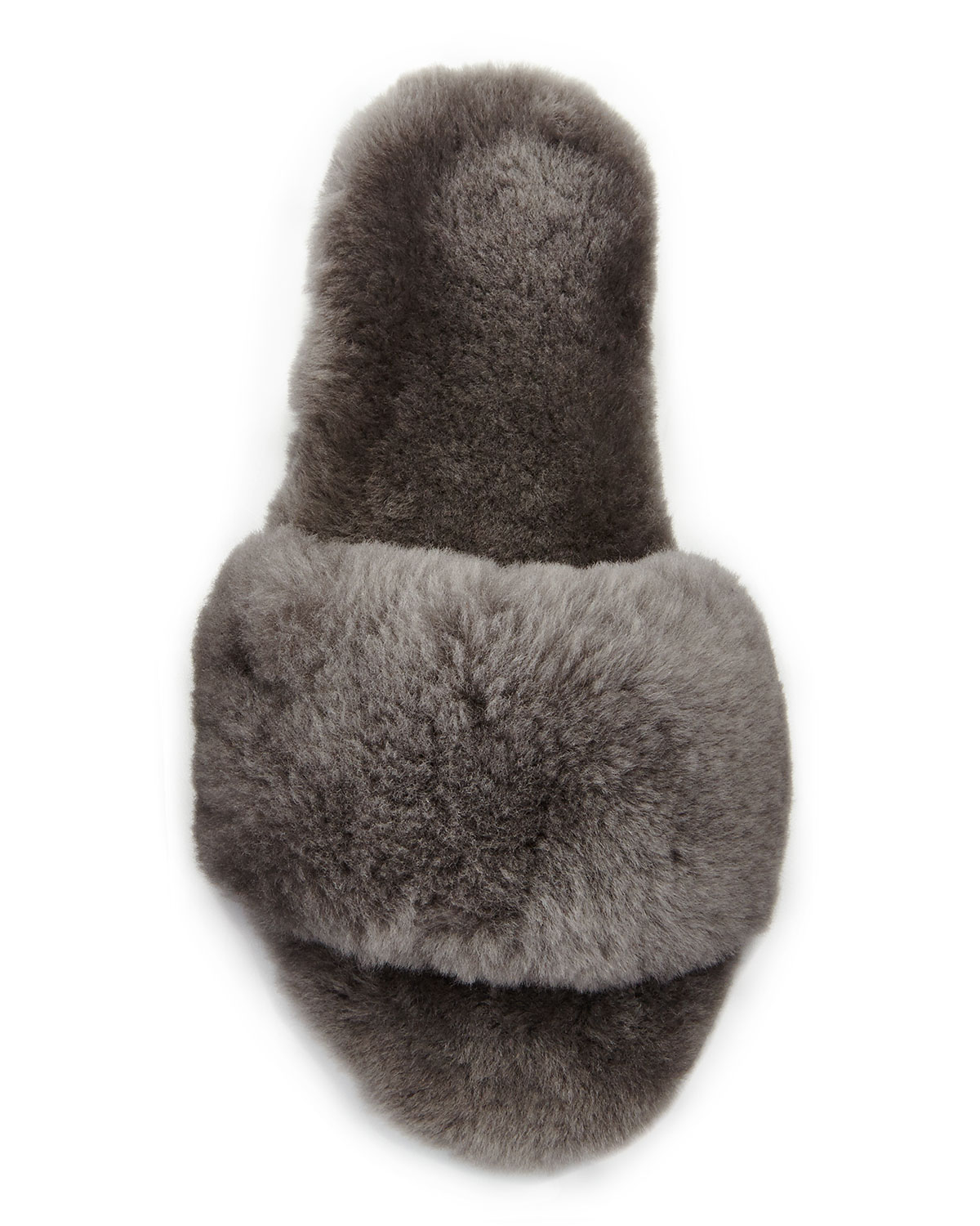 Ugg Fluff Slide Slipper in Gray | Lyst